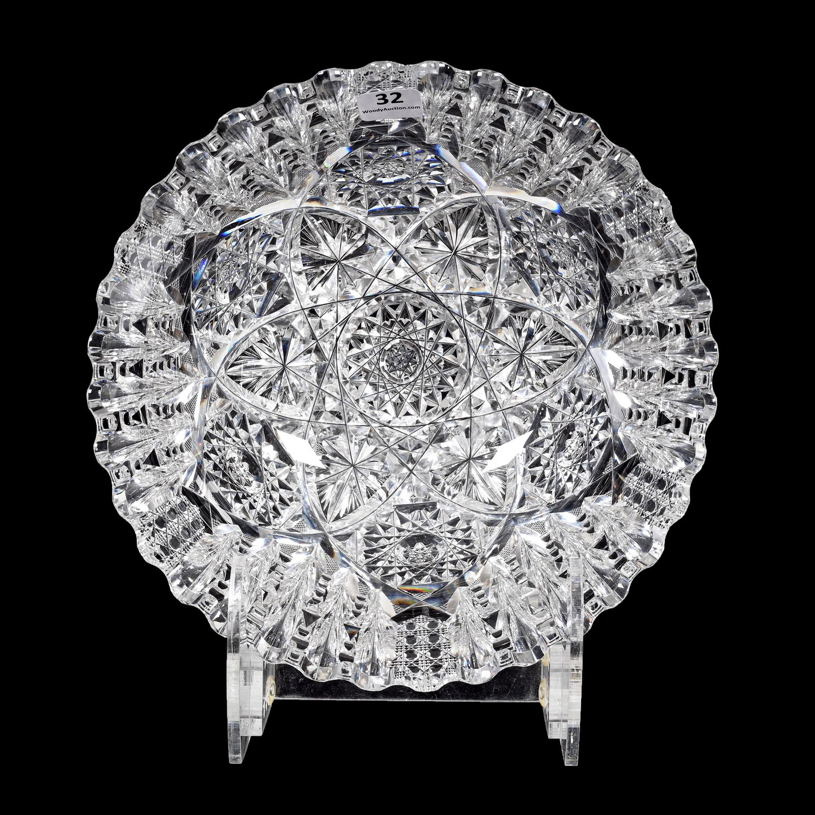 Bowl, American Brilliant Cut Glass, Signed Libbey (1 of 3)