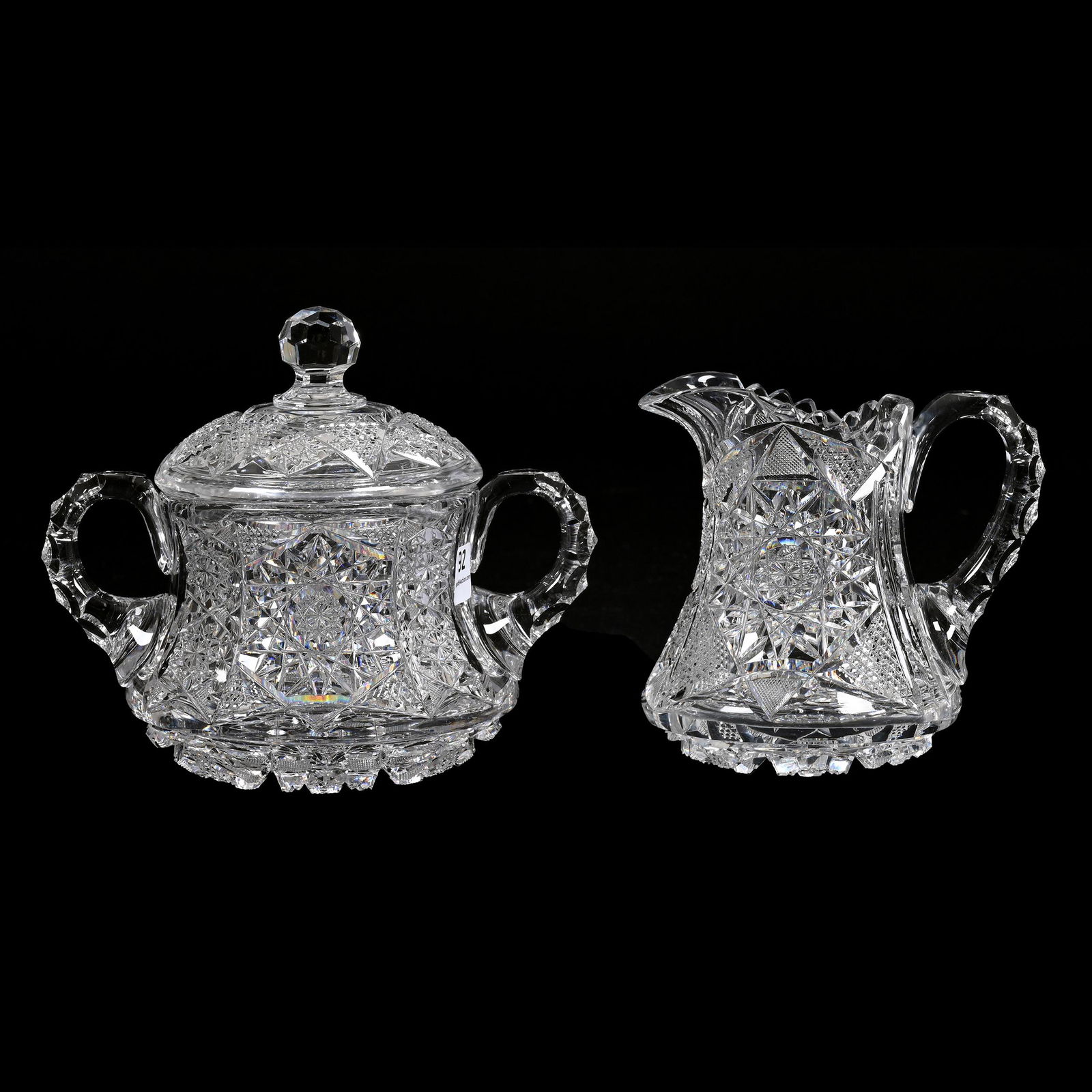 Creamer & Covered Sugar Set, Abcg