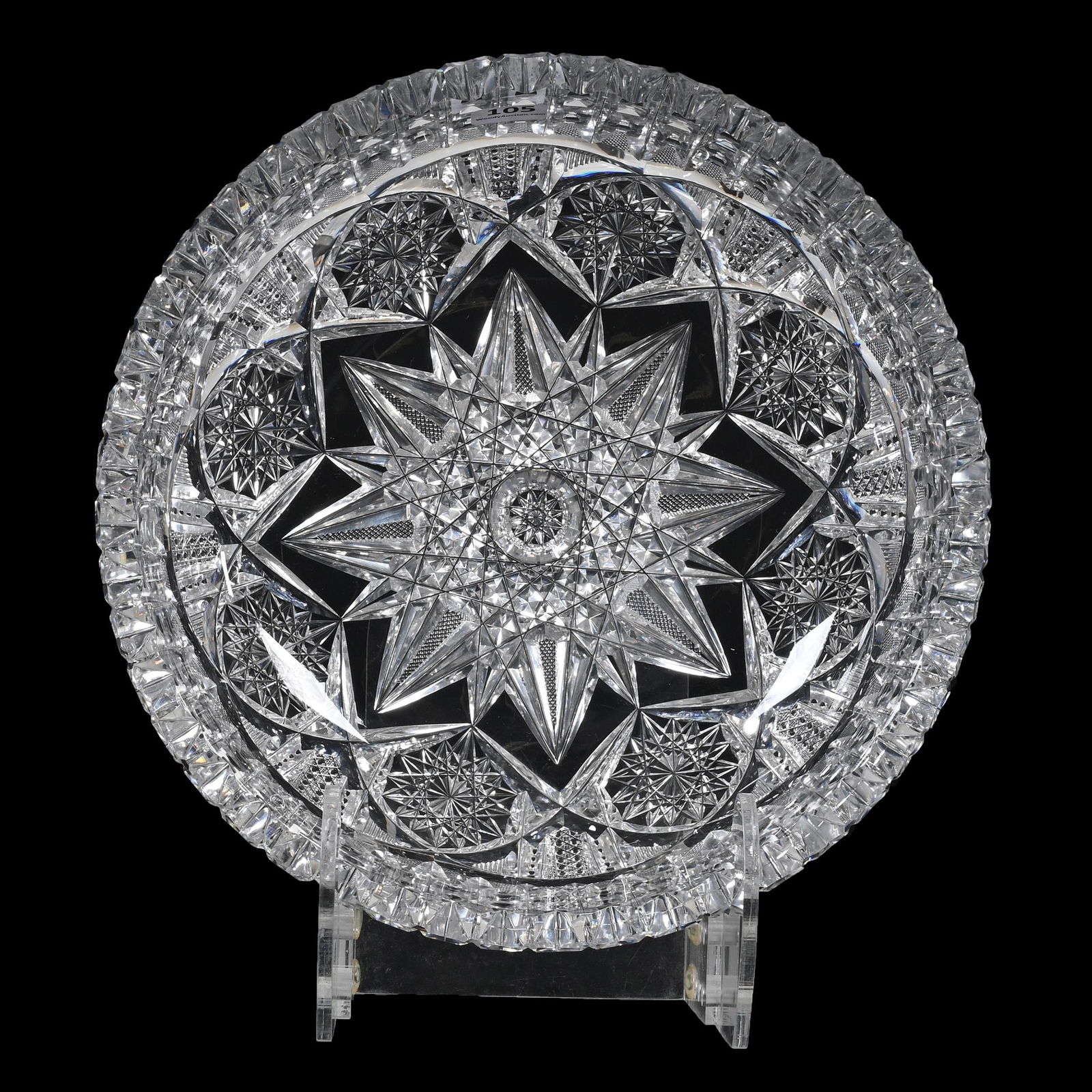 Bowl, ABCG, Signed Libbey Ellsmere Pattern (1 of 3)