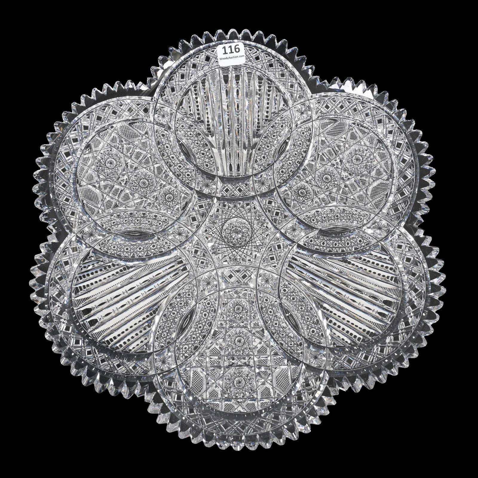 Round Tray, ABCG, Signed Clark Raphael Pattern (1 of 2)