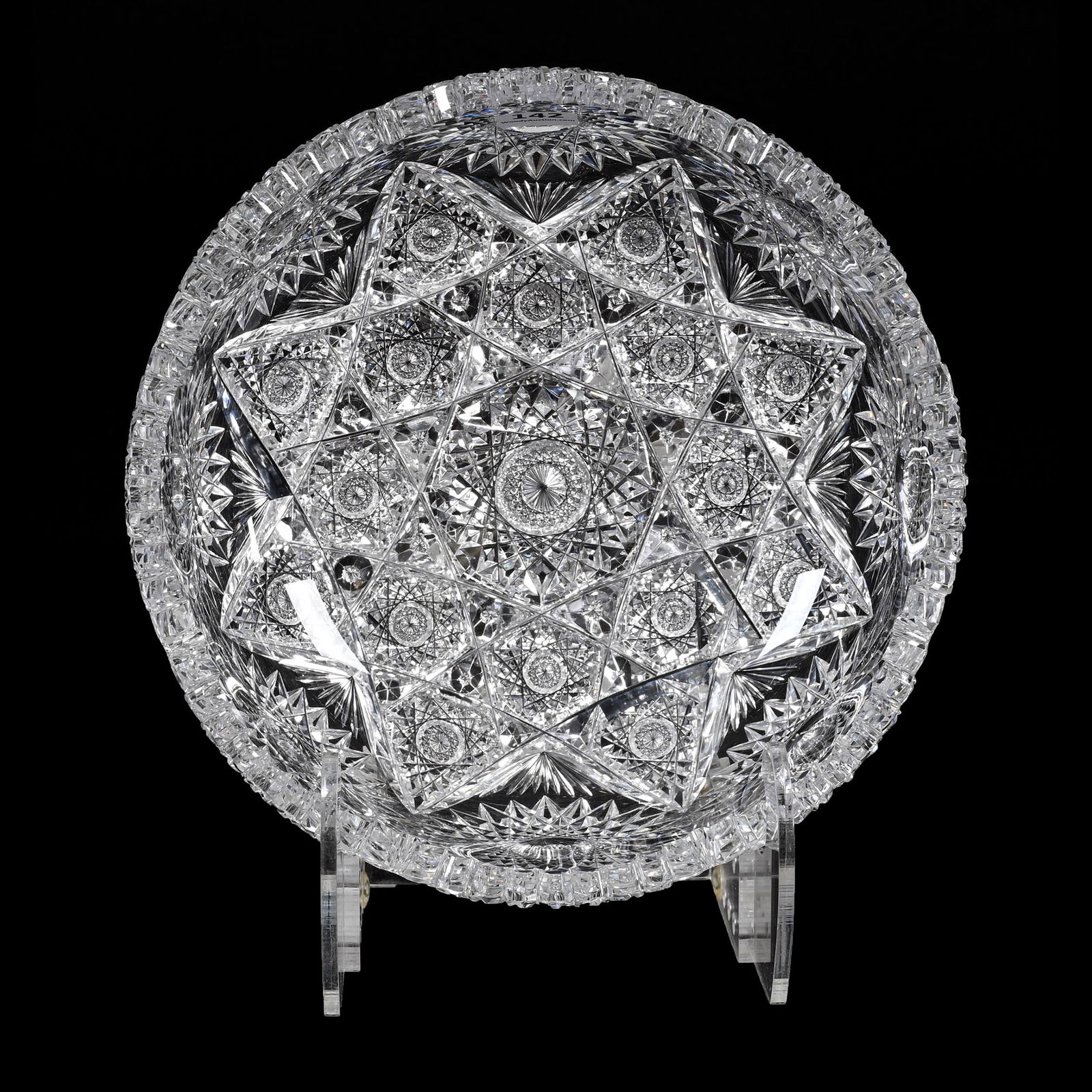 Bowl, ABCG, Festoon Pattern By Hawkes (1 of 3)