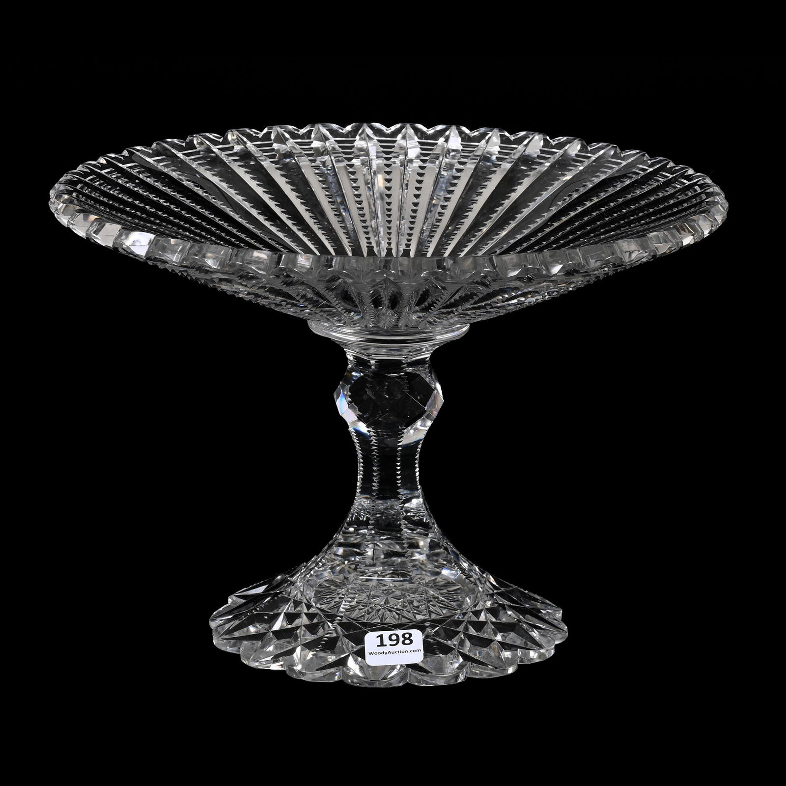 Tazza, American Brilliant Cut Glass, Signed Libbey (1 of 3)