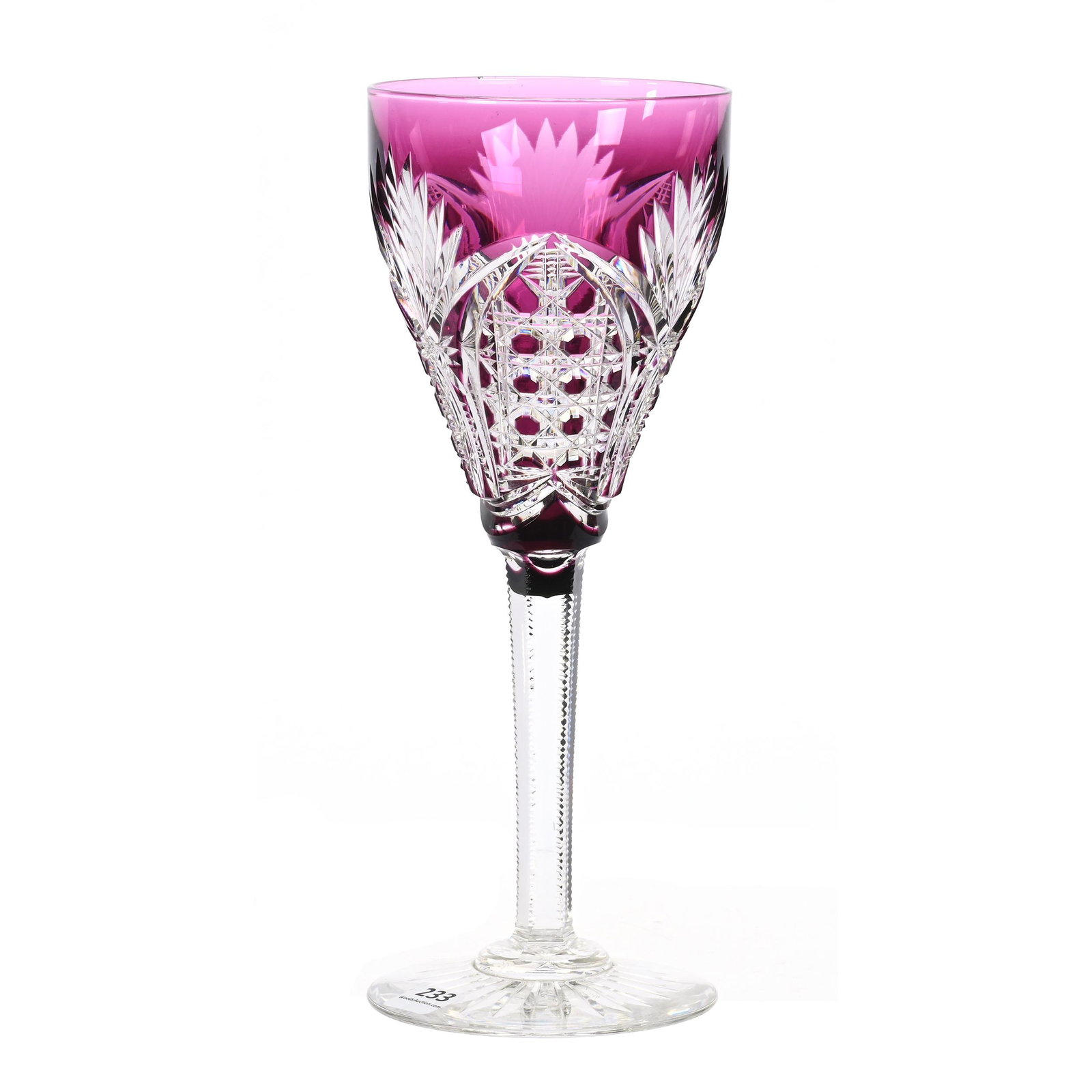 Chalice, Brilliant Period Cut Glass, Amethyst Cut To Clear (1 of 3)