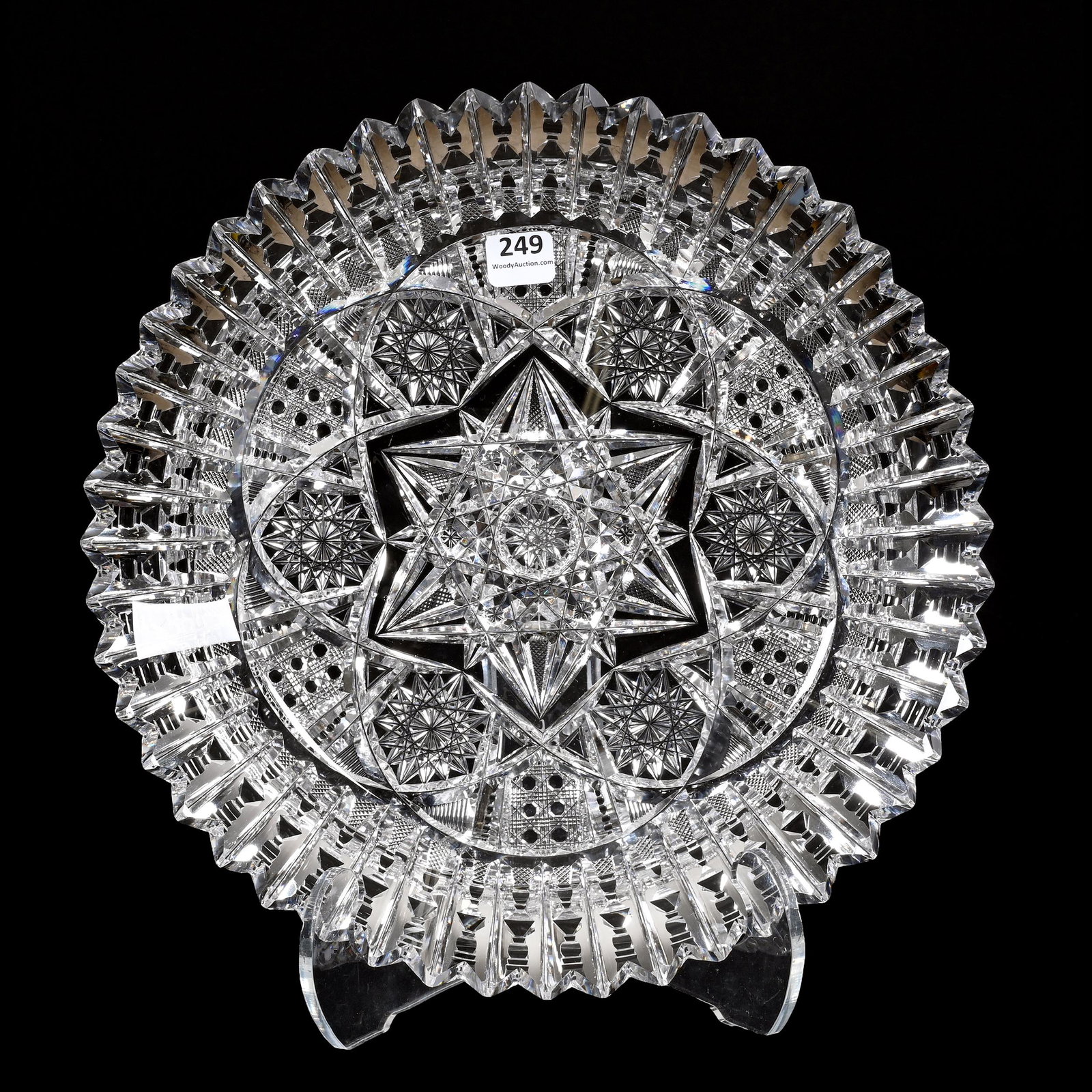 Round Tray, ABCG, Signed Libbey Ellsmere Pattern (1 of 2)