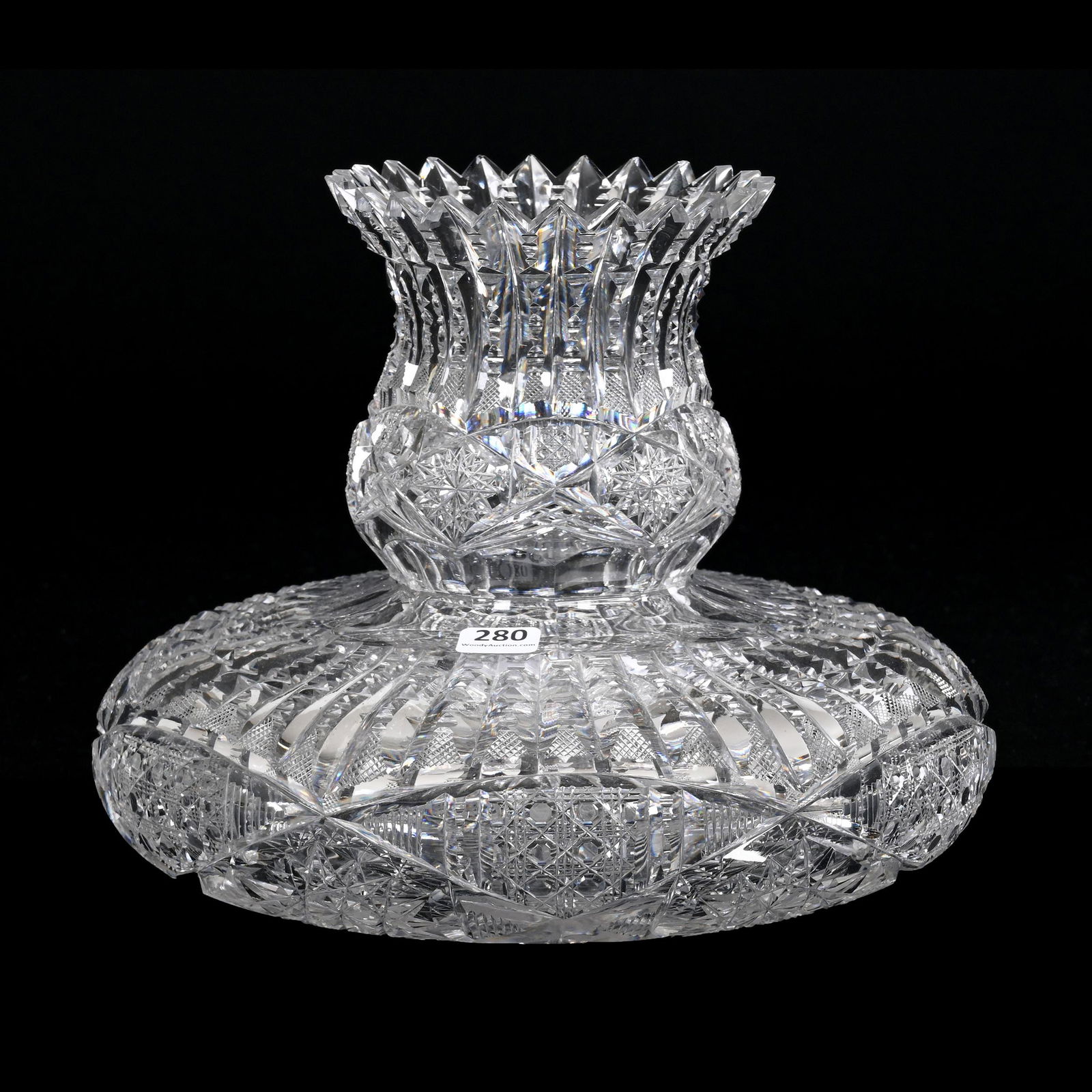 Flower Center, ABCG, Signed Libbey Ellsmere Pattern (1 of 3)