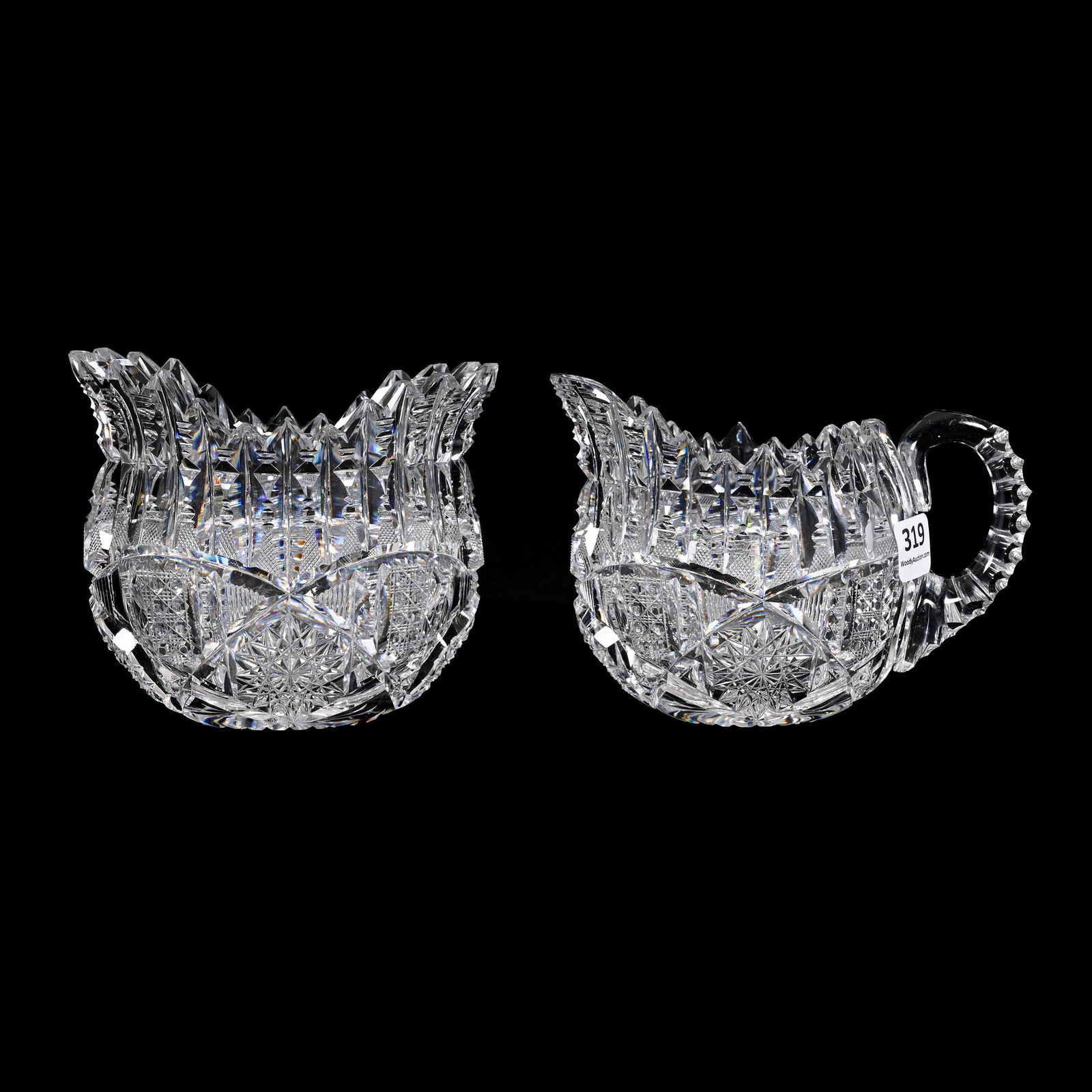 Creamer & Sugar Set, ABCG, Signed Libbey (1 of 3)