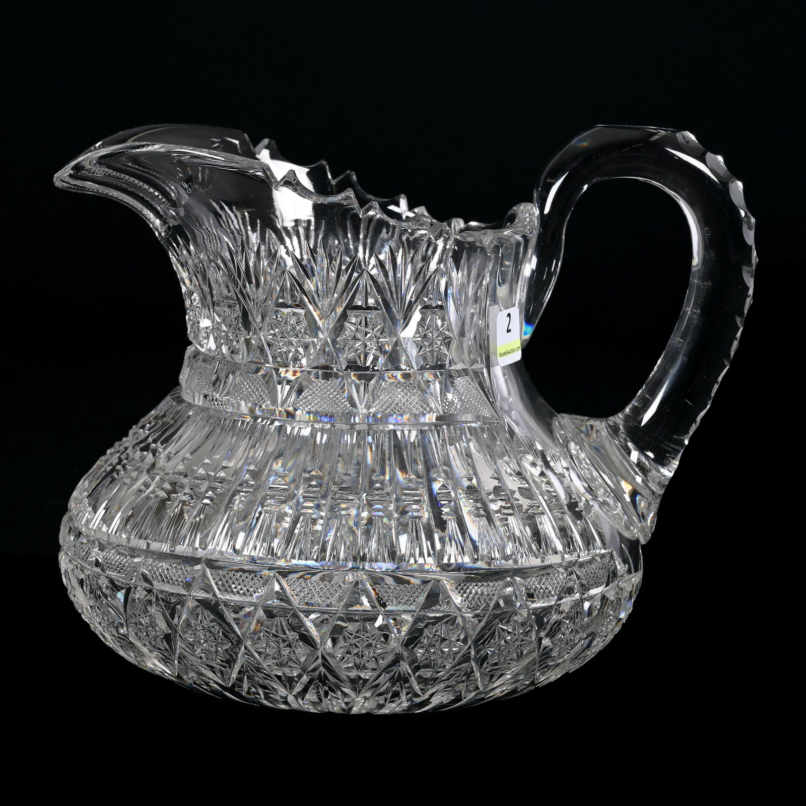 Pitcher, ABCG, Signed Pitkin & Brooks Border Pattern (1 of 3)