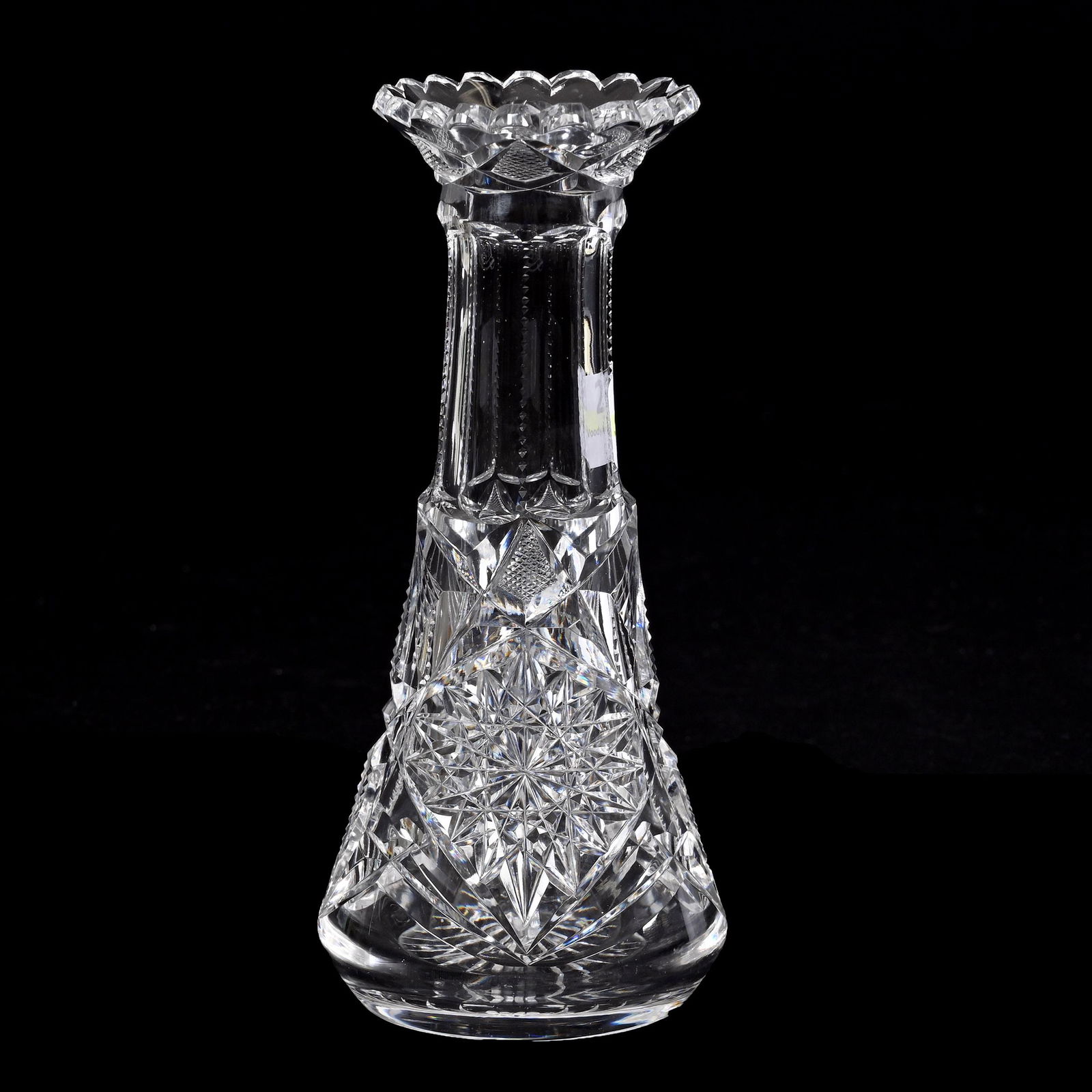 Vase, American Brilliant Cut Glass, Signed Libbey (1 of 3)