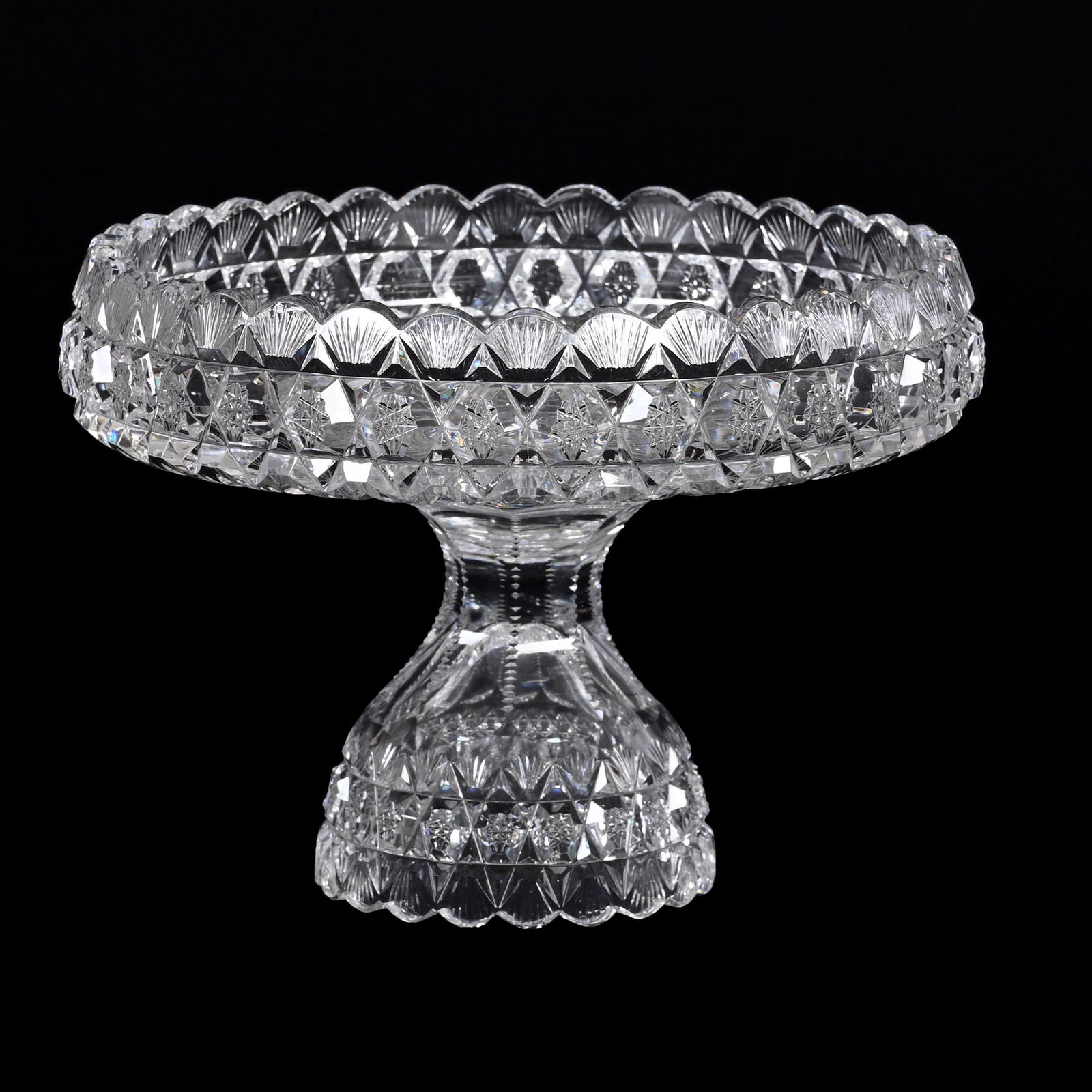 Compote, Two Part, Cut Glass (1 of 3)