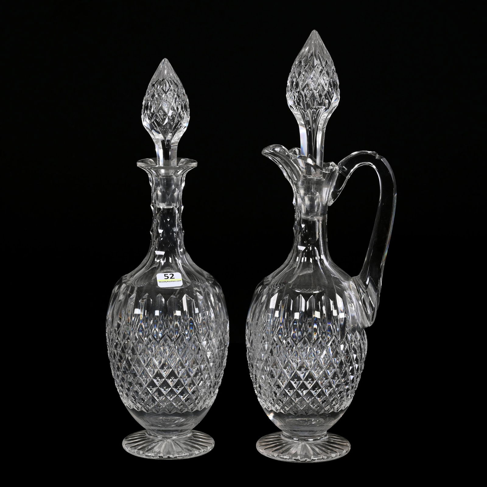 Pair Pedestal Decanters, BPCG (1 of 7)