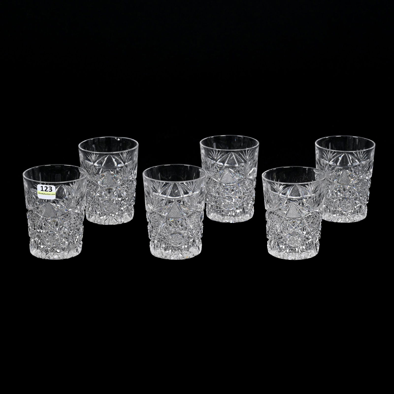 (6) Tumblers, American Brilliant Cut Glass (1 of 4)