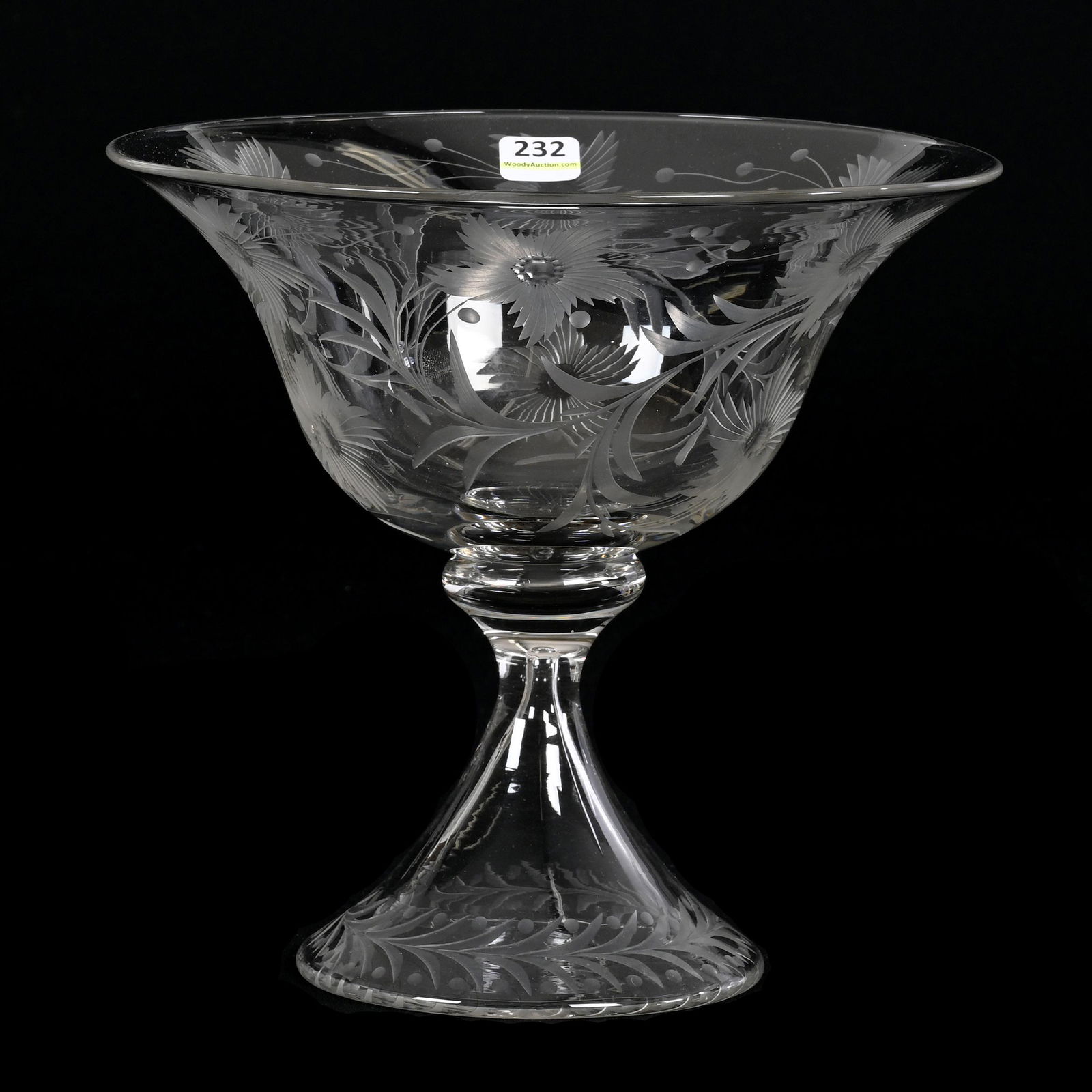 Compote, American Brilliant Cut Glass, Signed Libbey (1 of 3)