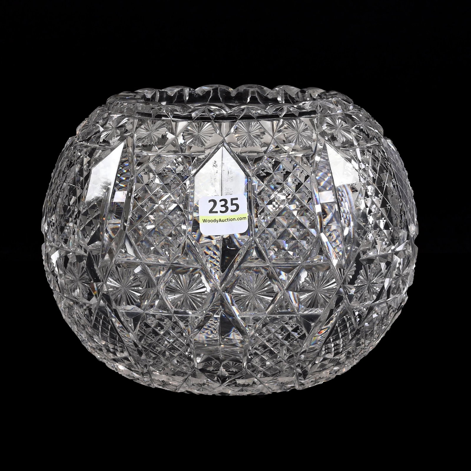 Rose Bowl, American Brilliant Cut Glass (1 of 3)