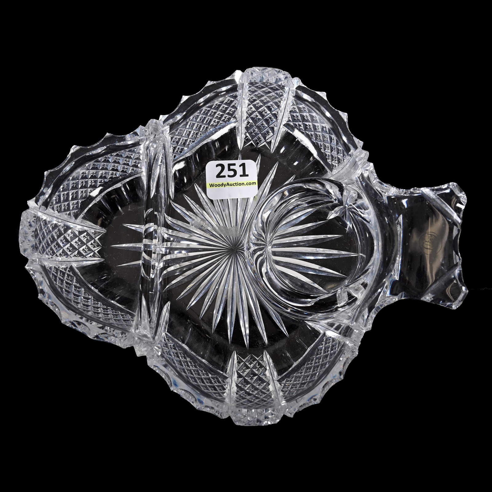 Novelty Serving Dish, American Brilliant Cut Glass (1 of 4)