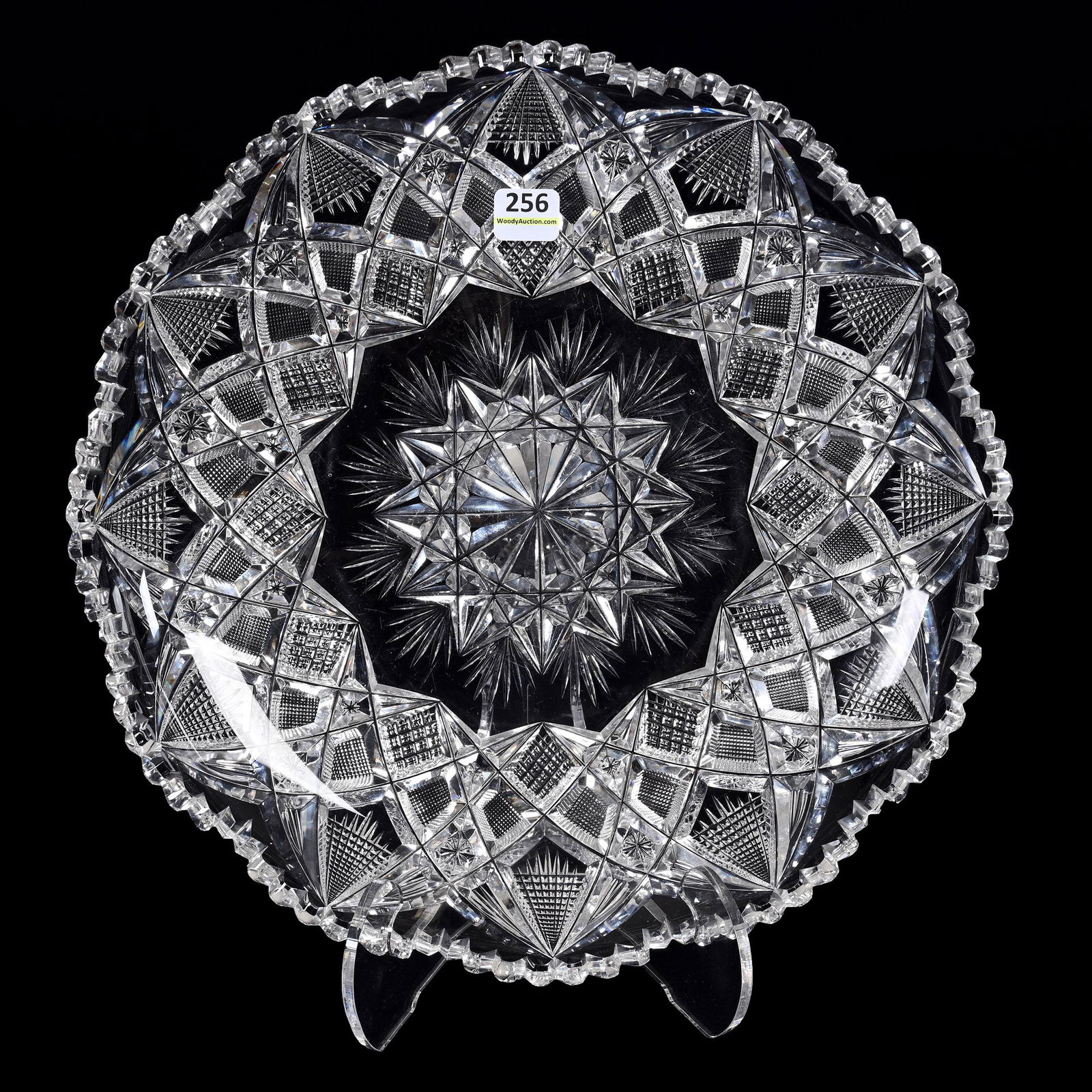 Round Tray, American Brilliant Cut Glass (1 of 2)