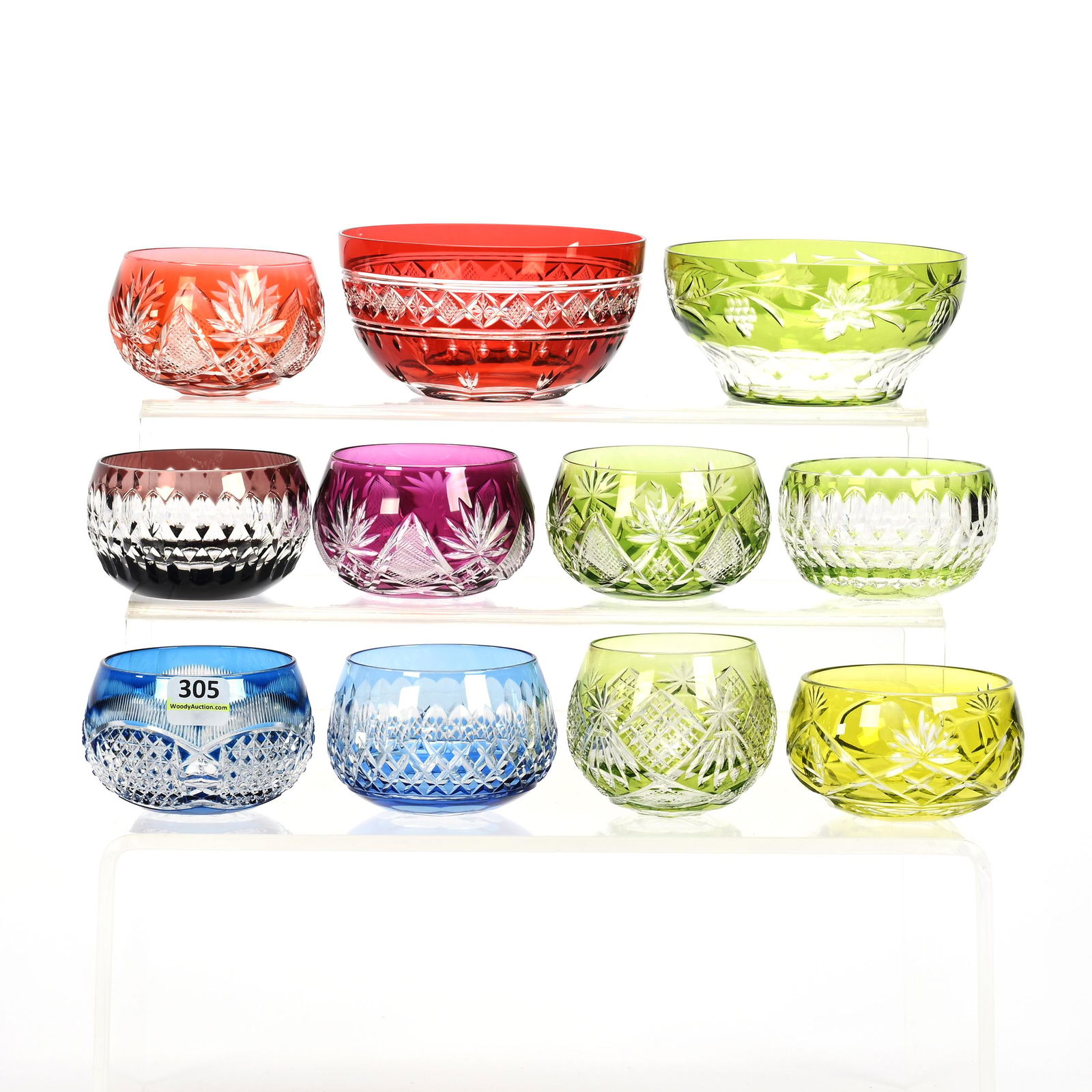 (11) Bowls, BPCG, Color Cut To Clear (1 of 3)