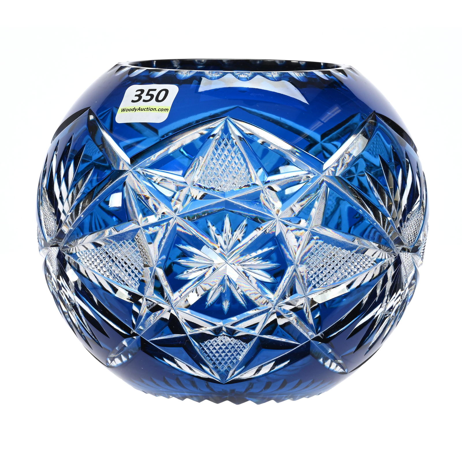 Rose Bowl, BPCG, Cobalt Blue Cut To Clear (1 of 3)