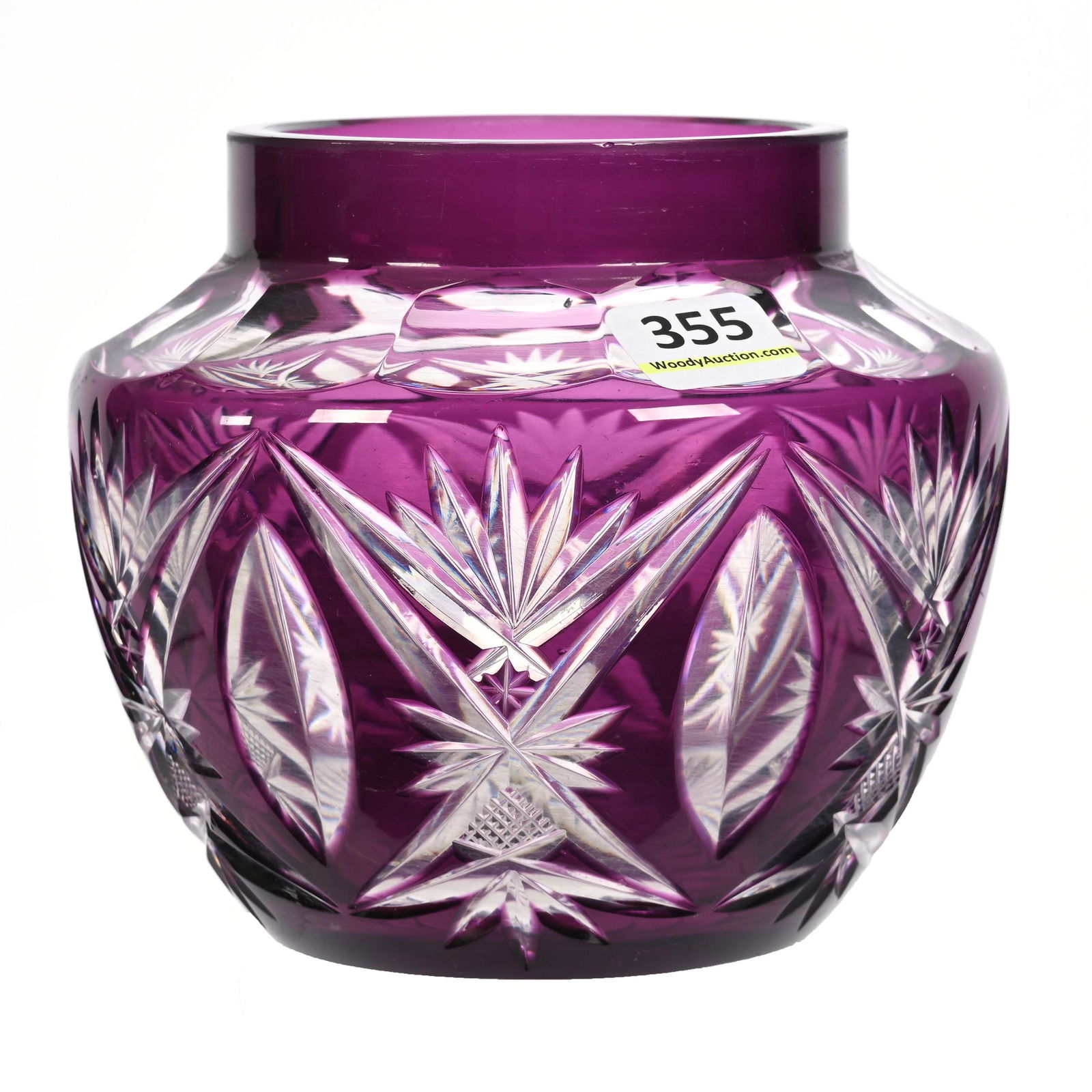 Vase, BPCG, Amethyst Cut To Clear (1 of 3)