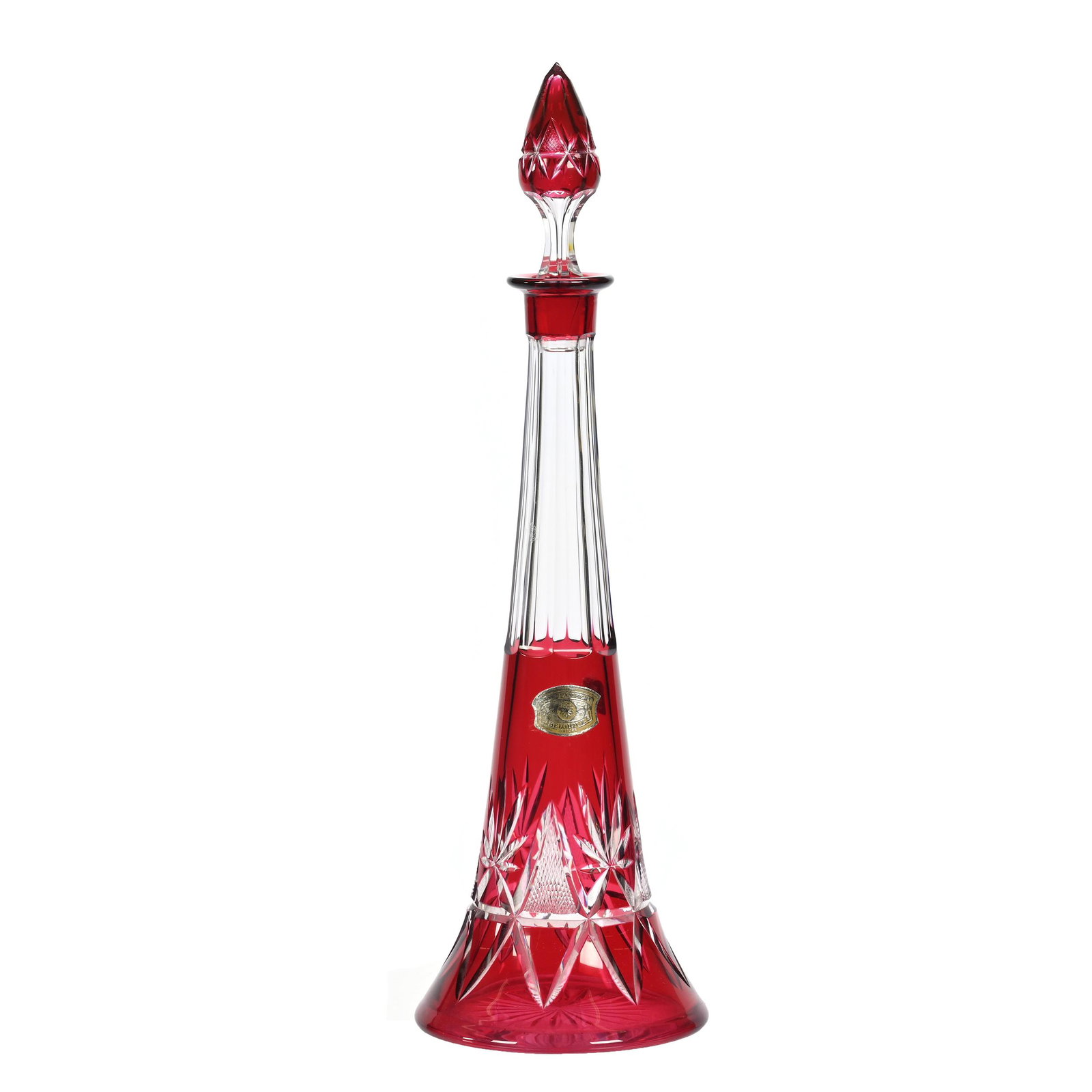 Pyramid Decanter, BPCG, Red Cut To Clear (1 of 3)