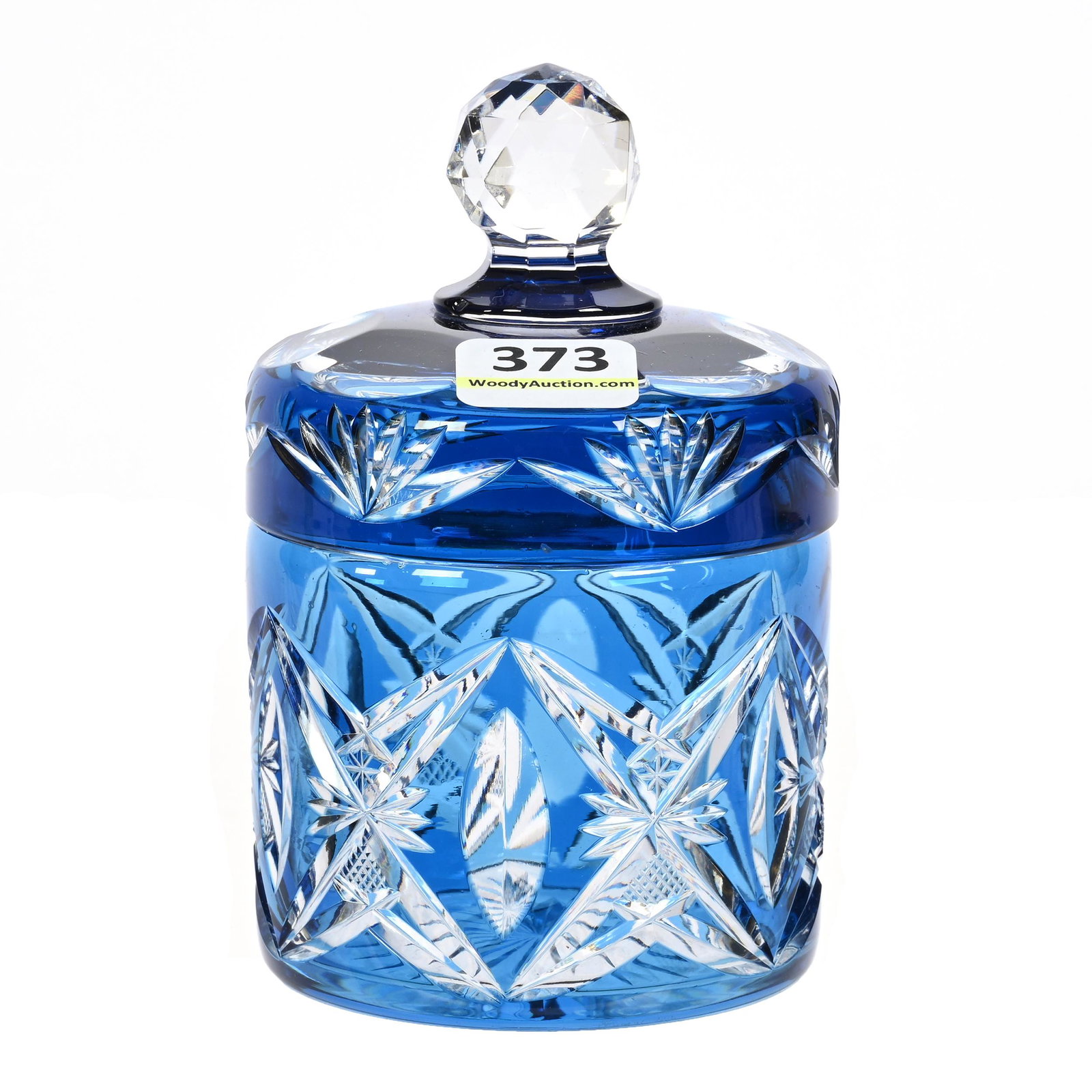 Round Covered Box, BPCG, Blue Cut To Clear (1 of 3)