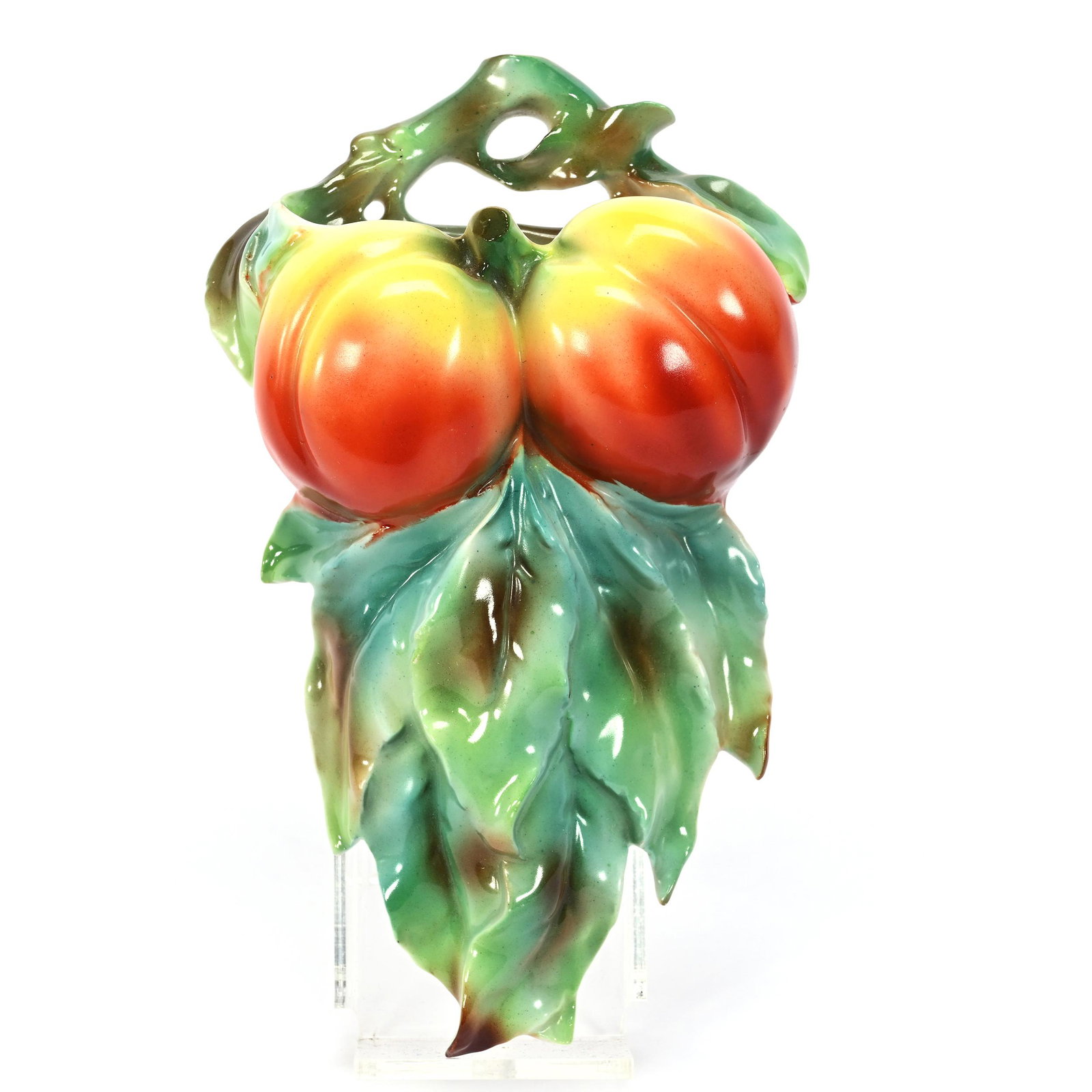 Wall Pocket, Royal Bayreuth Blue Mark, Apple Pattern (1 of 2)