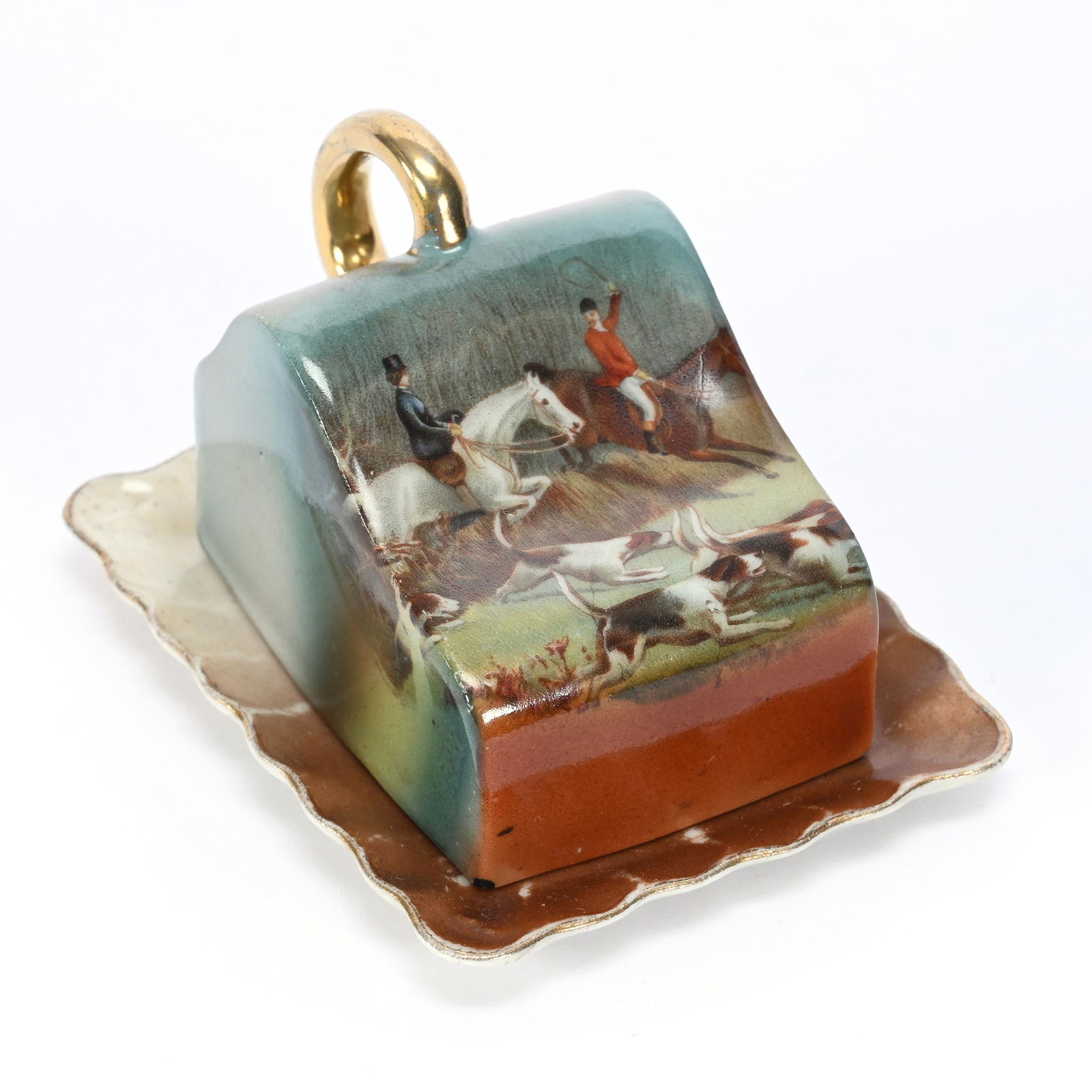 Miniature Cheese Dish, Unmarked Royal Bayreuth (1 of 3)