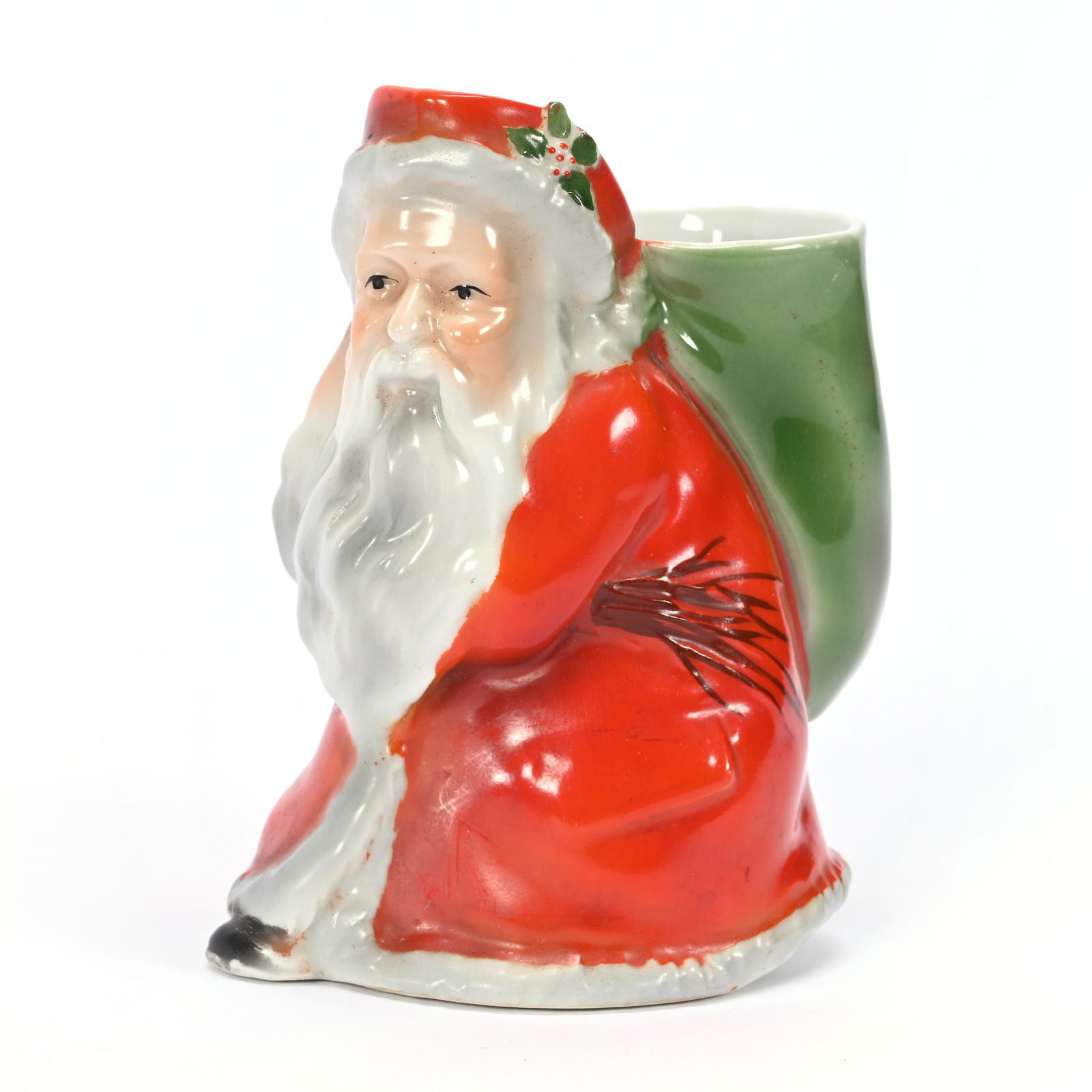 Creamer, Royal Bayreuth Blue Mark, Red Santa (1 of 3)