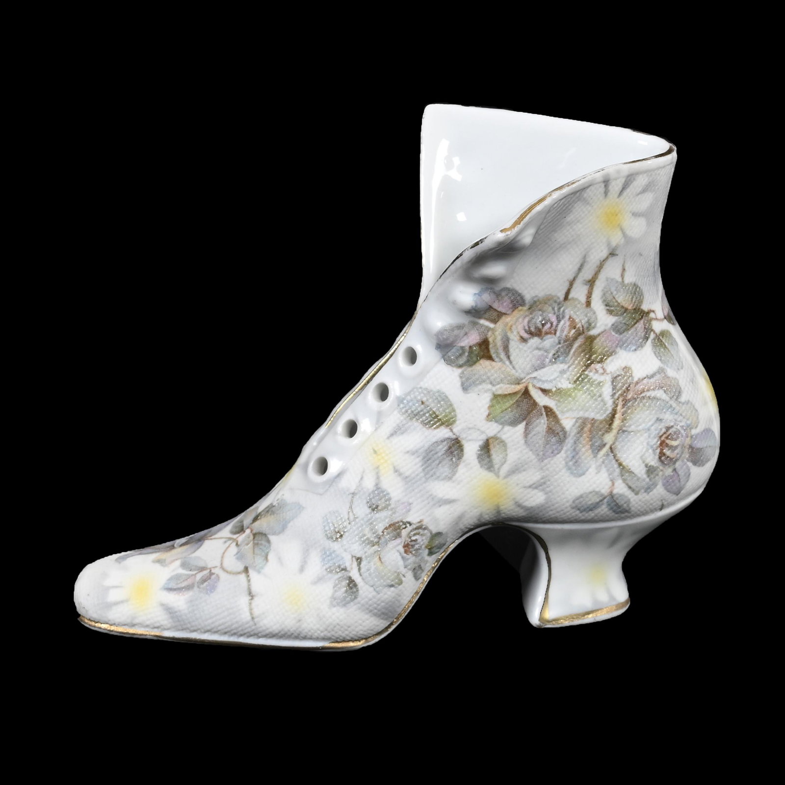 Figural Shoe, Royal Bayreuth Blue Mark, Tapestry Finish (1 of 3)