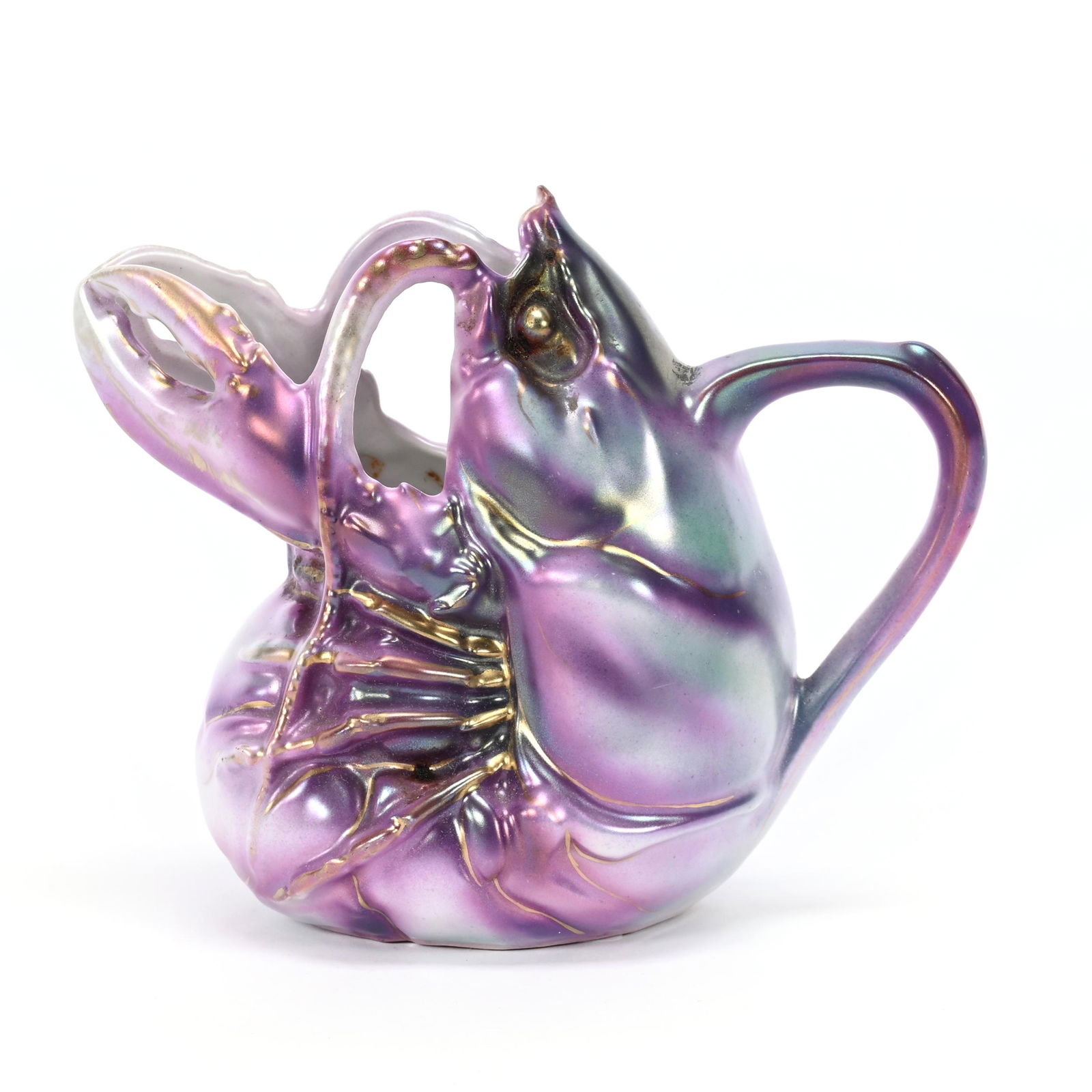 Milk Pitcher, Royal Bayreuth Blue Mark, Lobster (1 of 3)