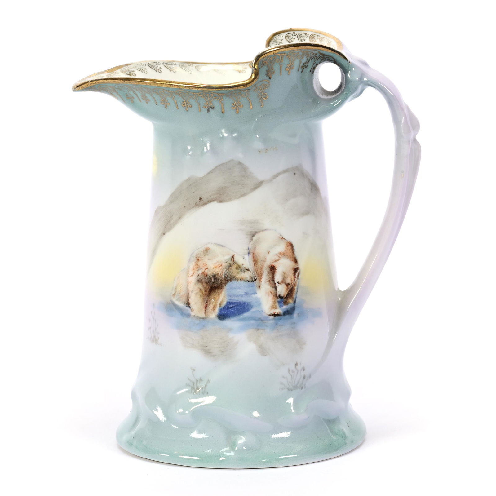 Pitcher, Royal Bayreuth Blue Mark, Polar Bear (1 of 3)