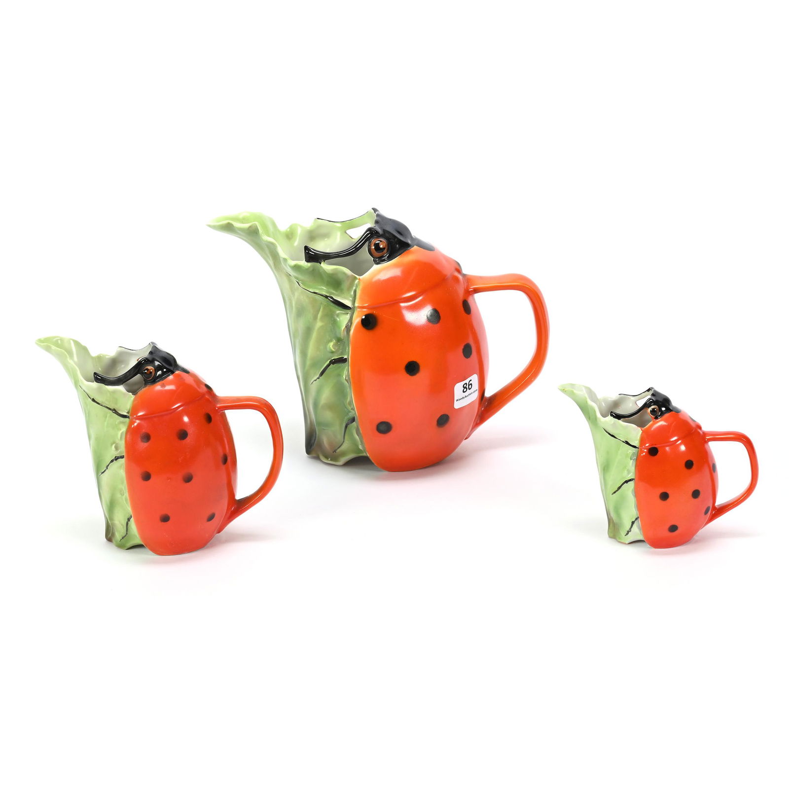 (3) Pitchers, Royal Bayreuth, Ladybug (1 of 3)