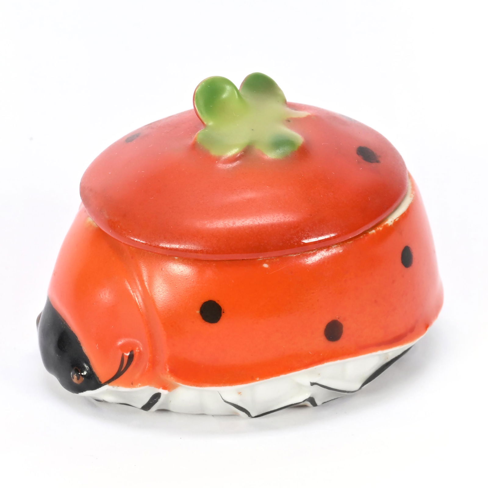 Covered Box, Royal Bayreuth Blue Mark, Ladybug (1 of 3)