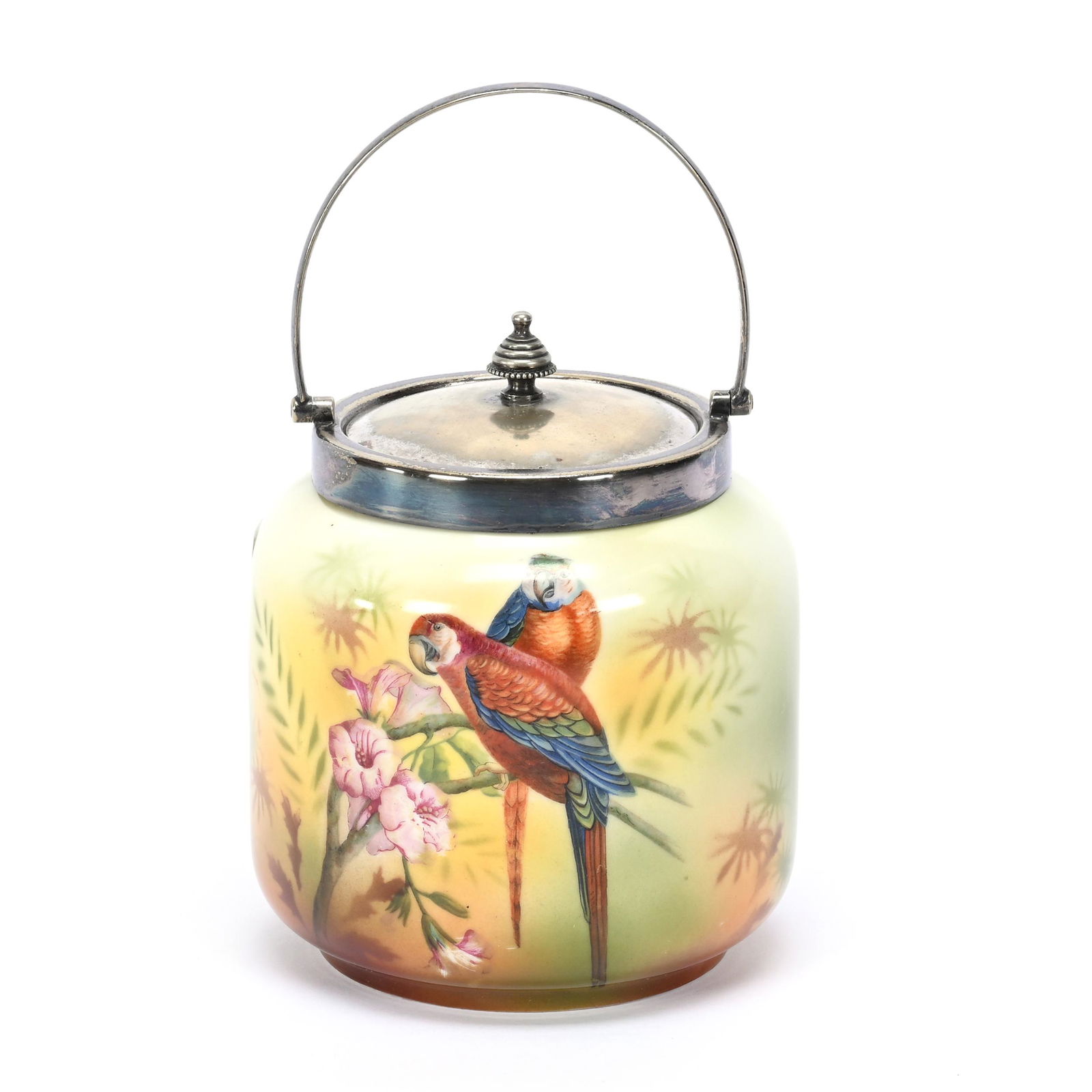 Biscuit Jar Marked Schwartzburg, Double Scene (1 of 3)