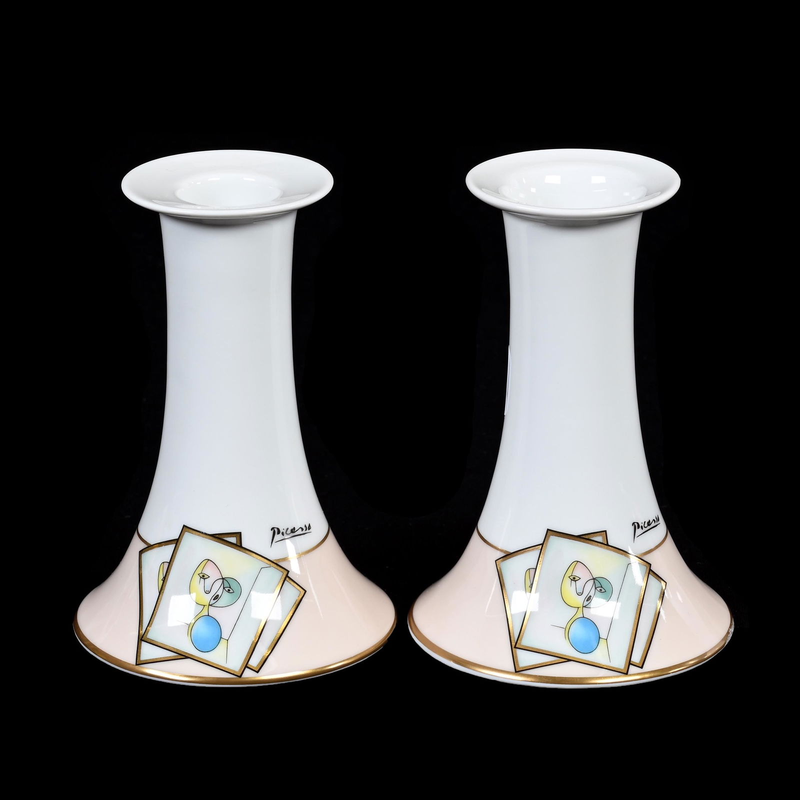 (2) Items, Late Period Bayreuth, Picasso Series (1 of 3)