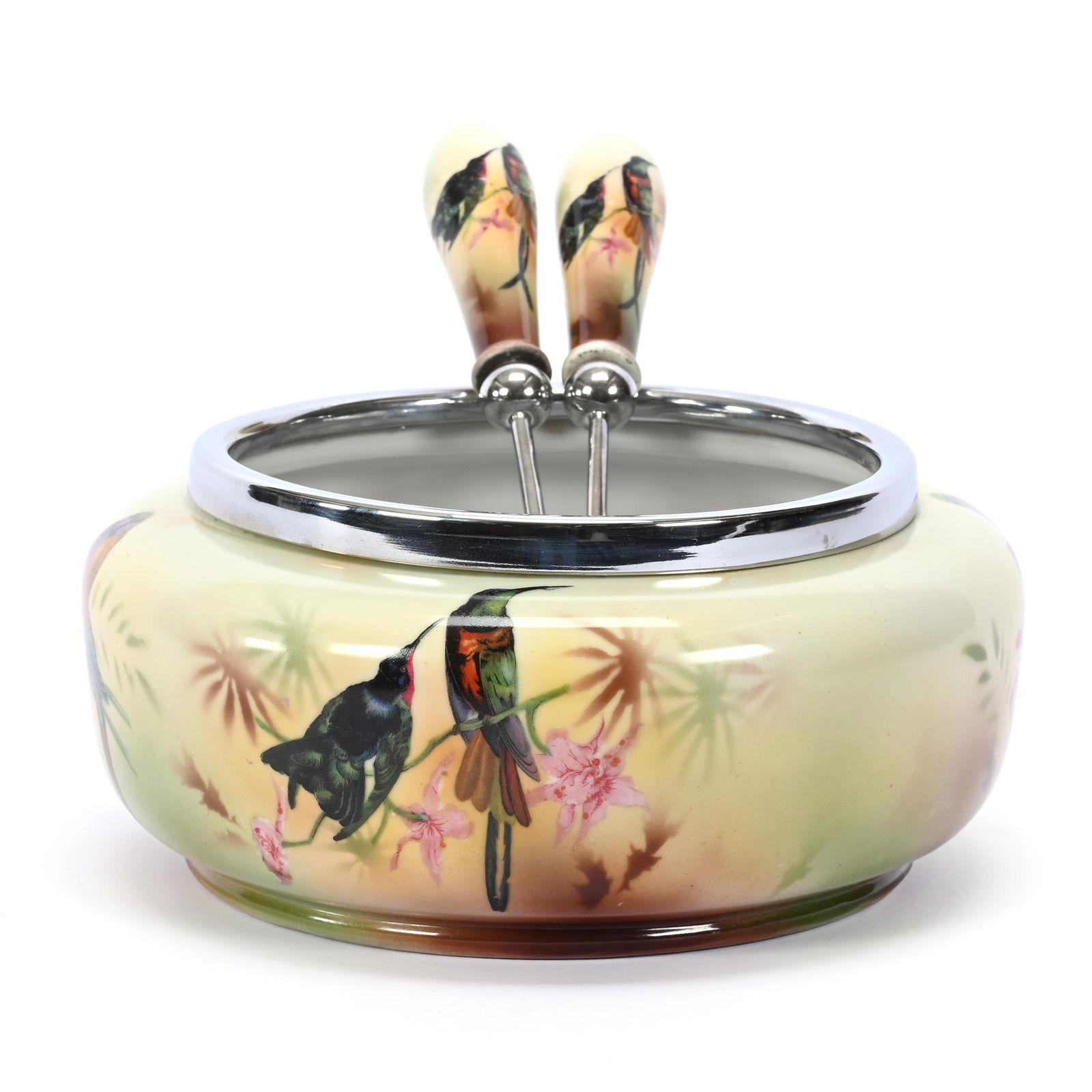 Salad Bowl Set Marked Schwartzburg, Birds (1 of 4)