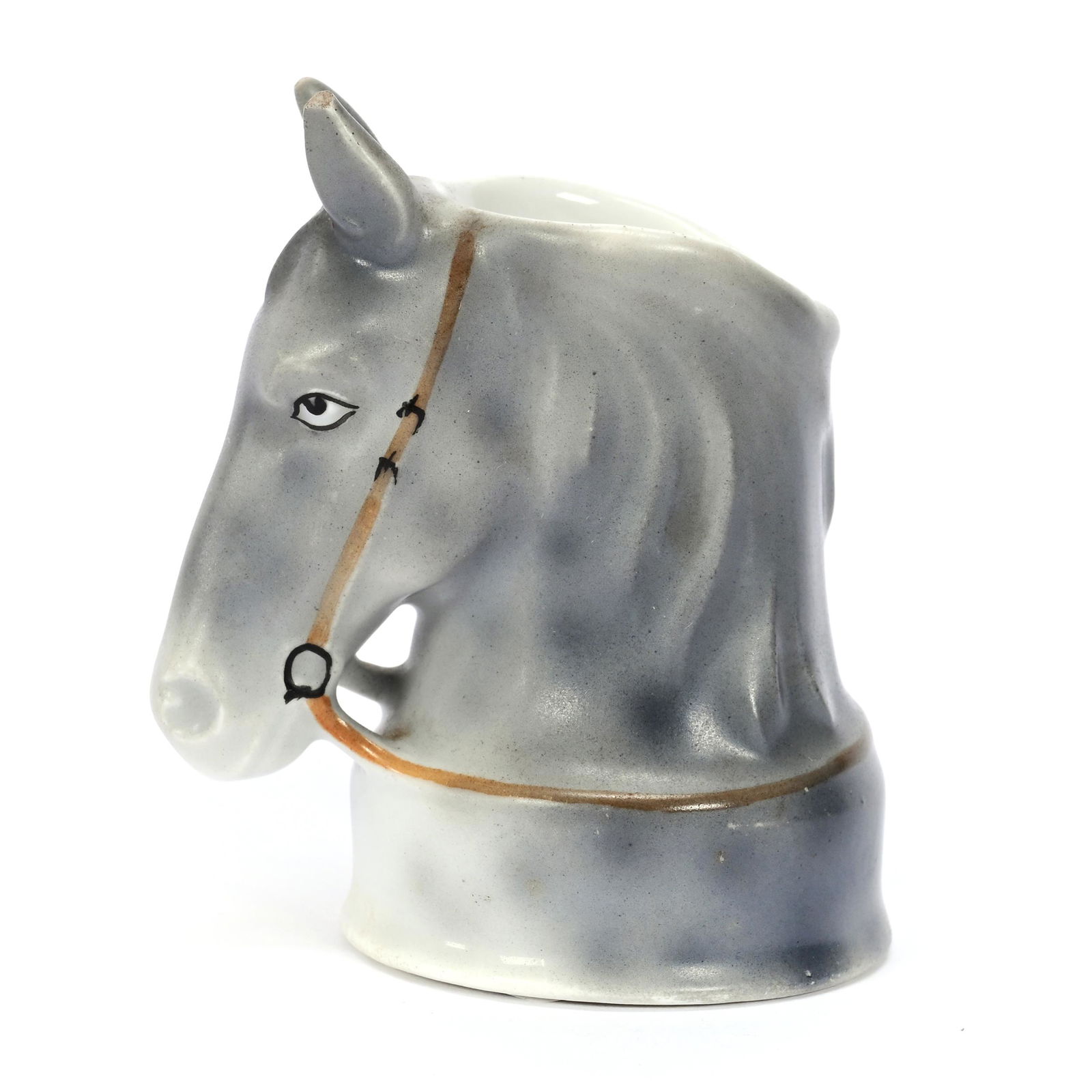 Toothpick Holder, Royal Bayreuth Blue Mark, Gray Mare (1 of 3)