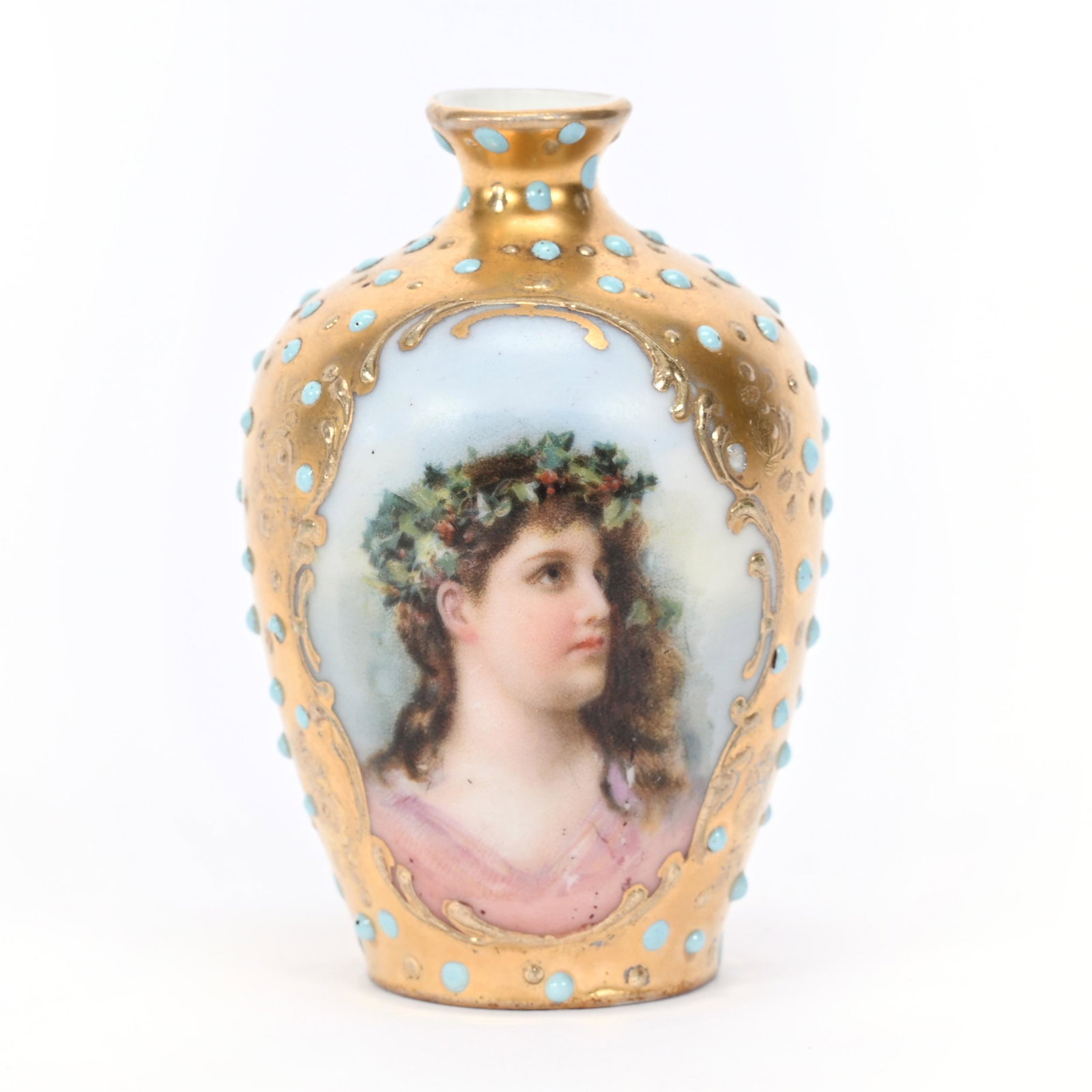 Miniature Vase Marked Prov Saxe (1 of 4)