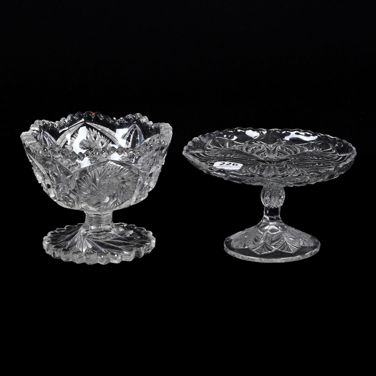 (2) Child/Doll Size Items, Pattern Glass (1 of 3)