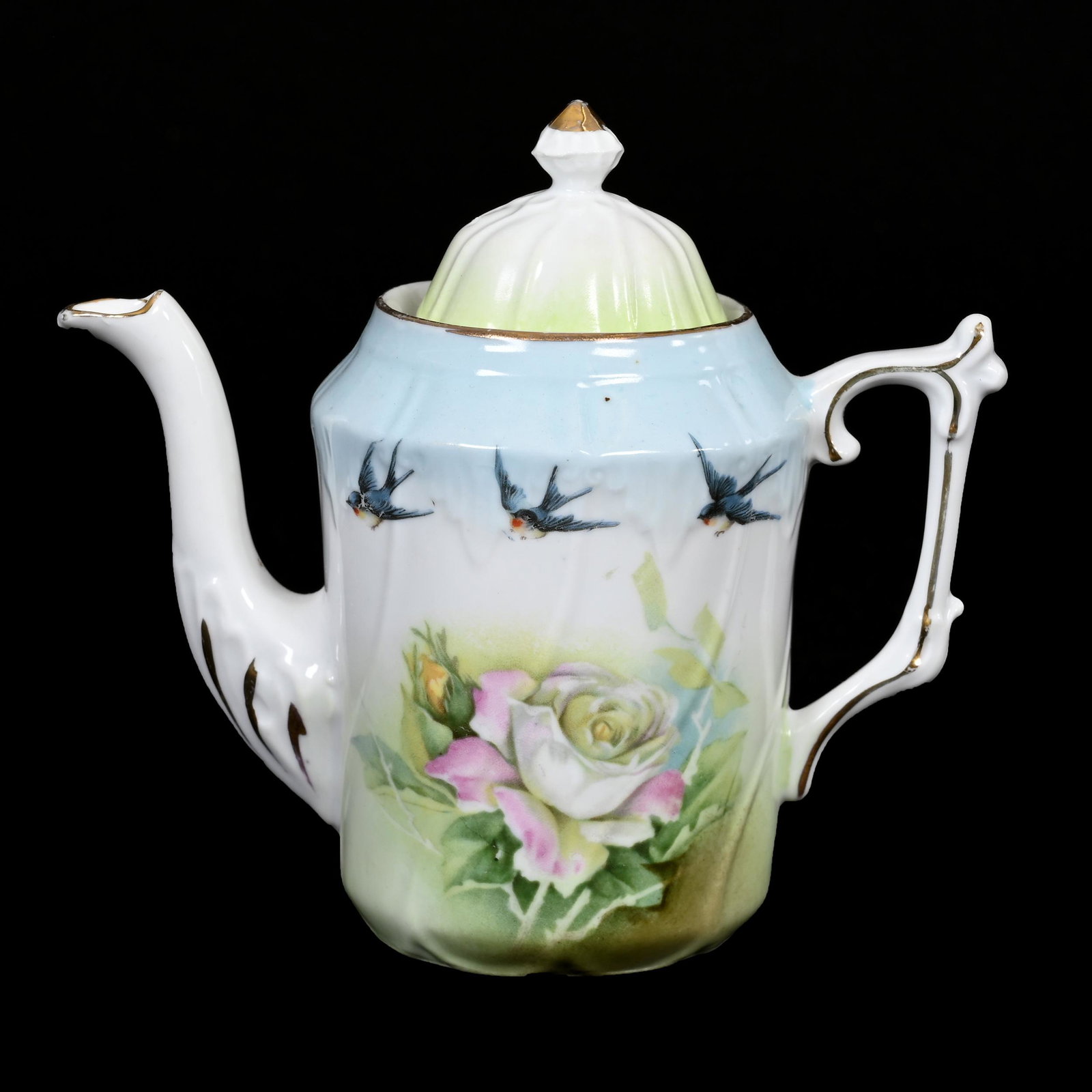 Child's Tea Pot, Unmarked Prussia (1 of 4)