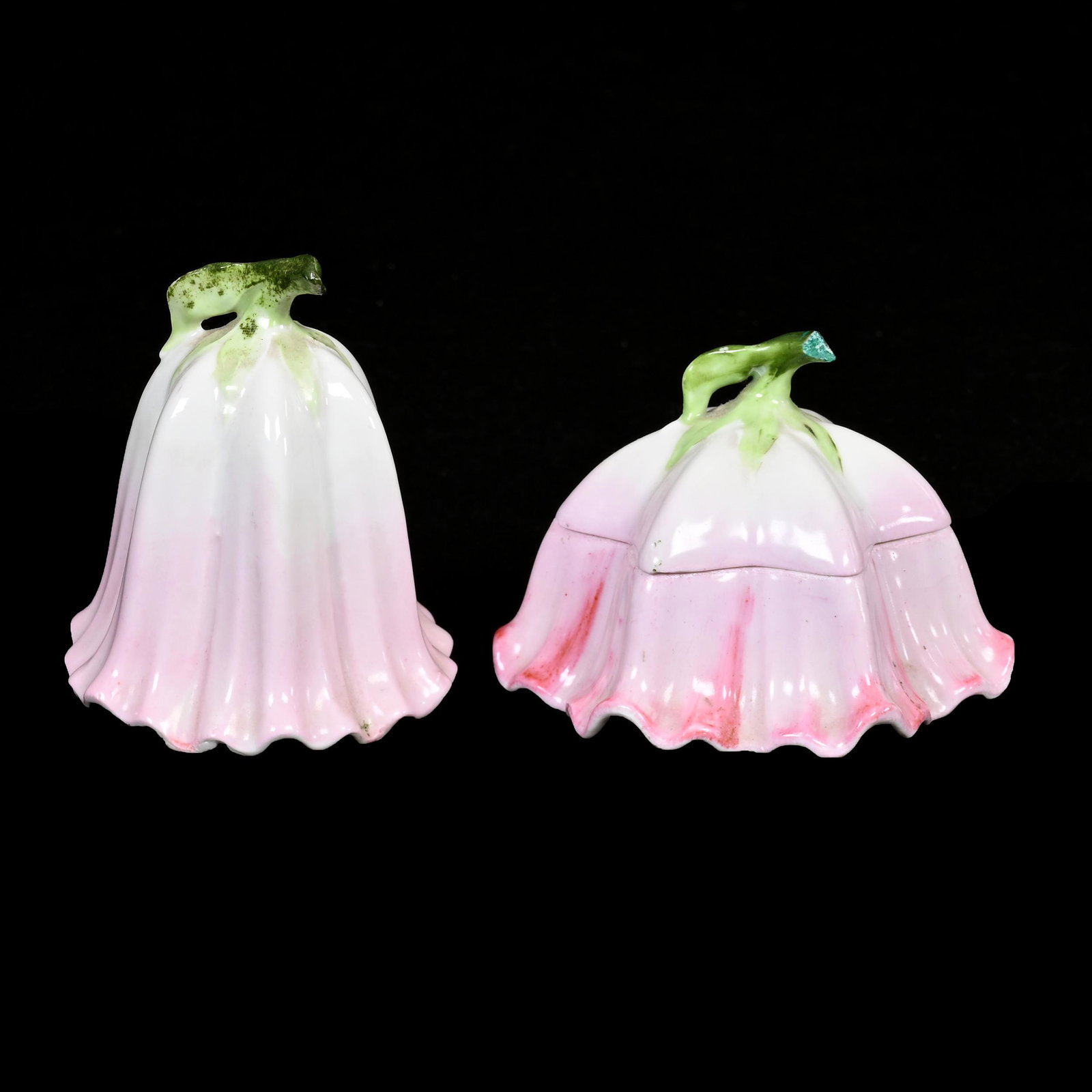 (2) Items, Unmarked Prussia, Bell Lily Mold (1 of 6)