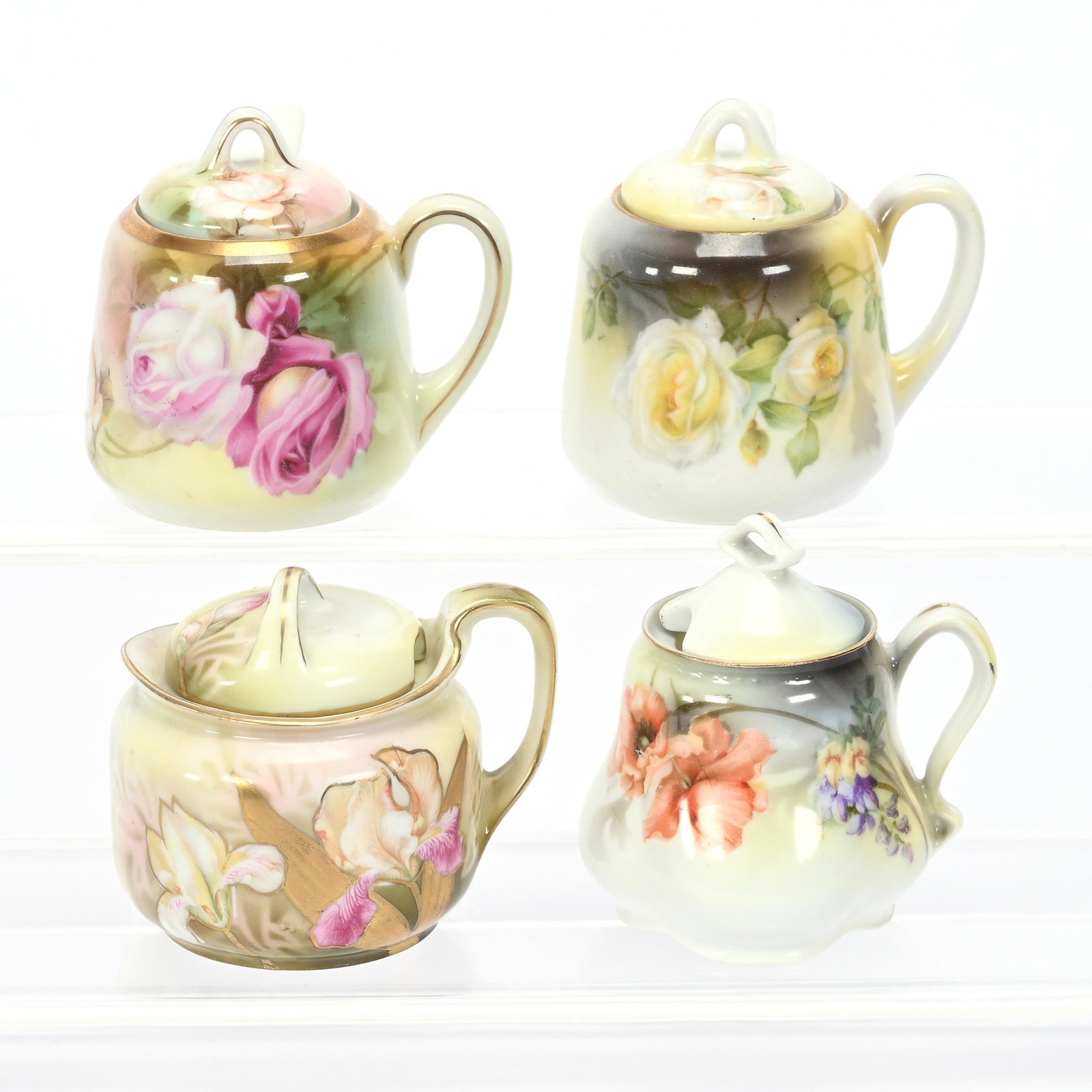 (4) Mustard Jars Marked R.S. Germany (1 of 3)