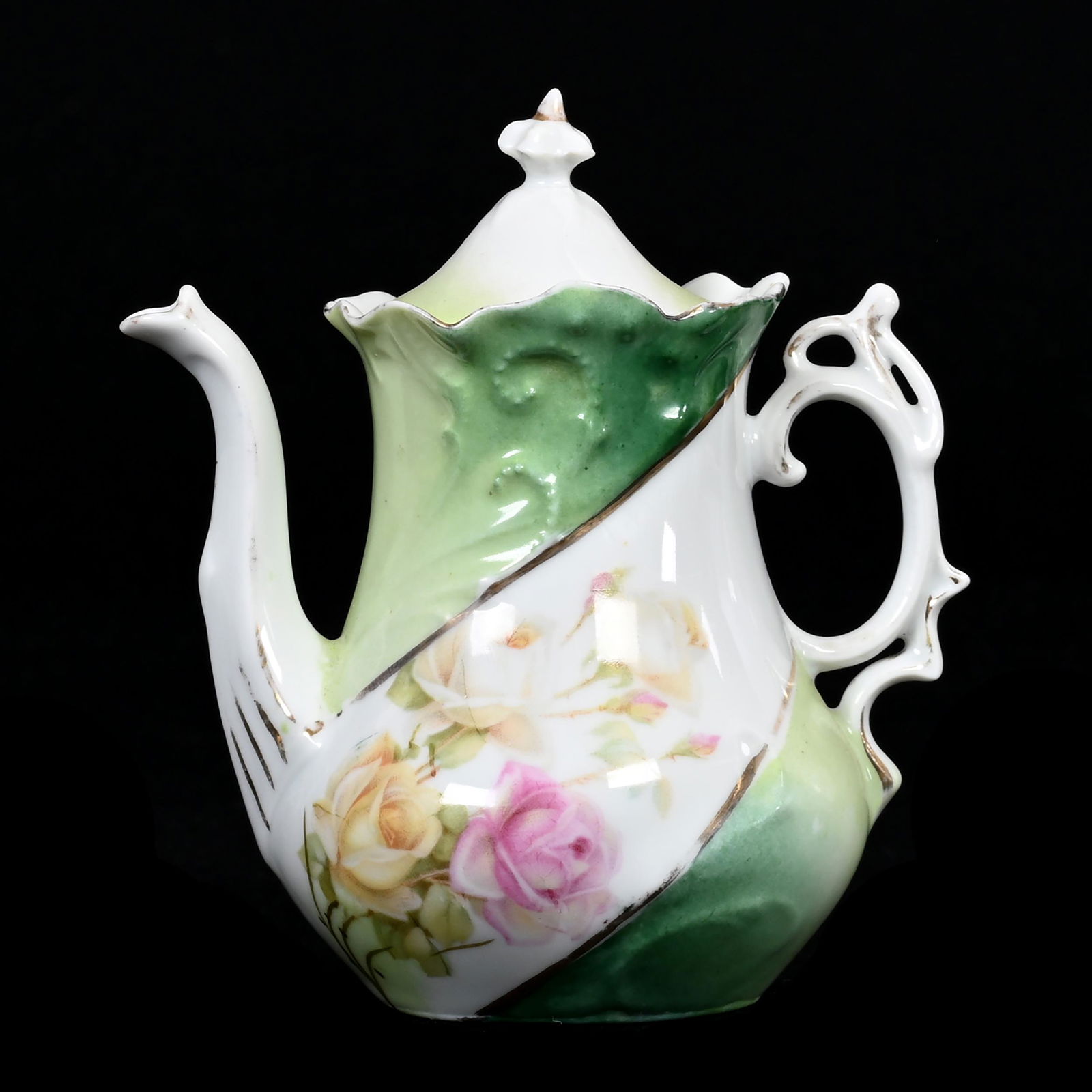 Child's Tea Pot, Unmarked Prussia (1 of 3)