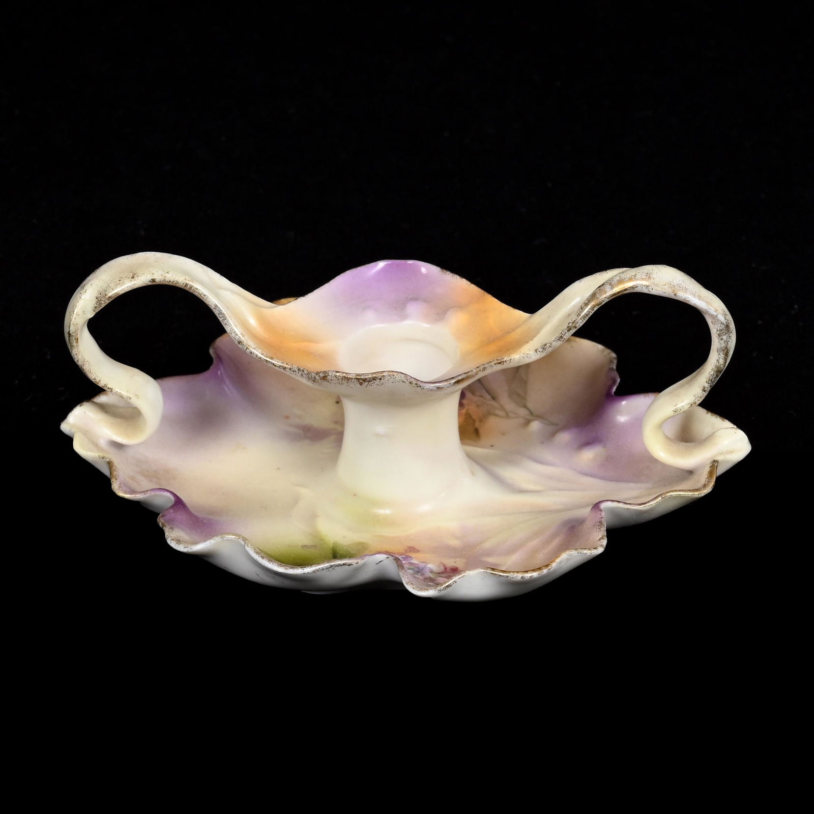 Candlestick, Two Handles, Marked R.S. Prussia (1 of 3)