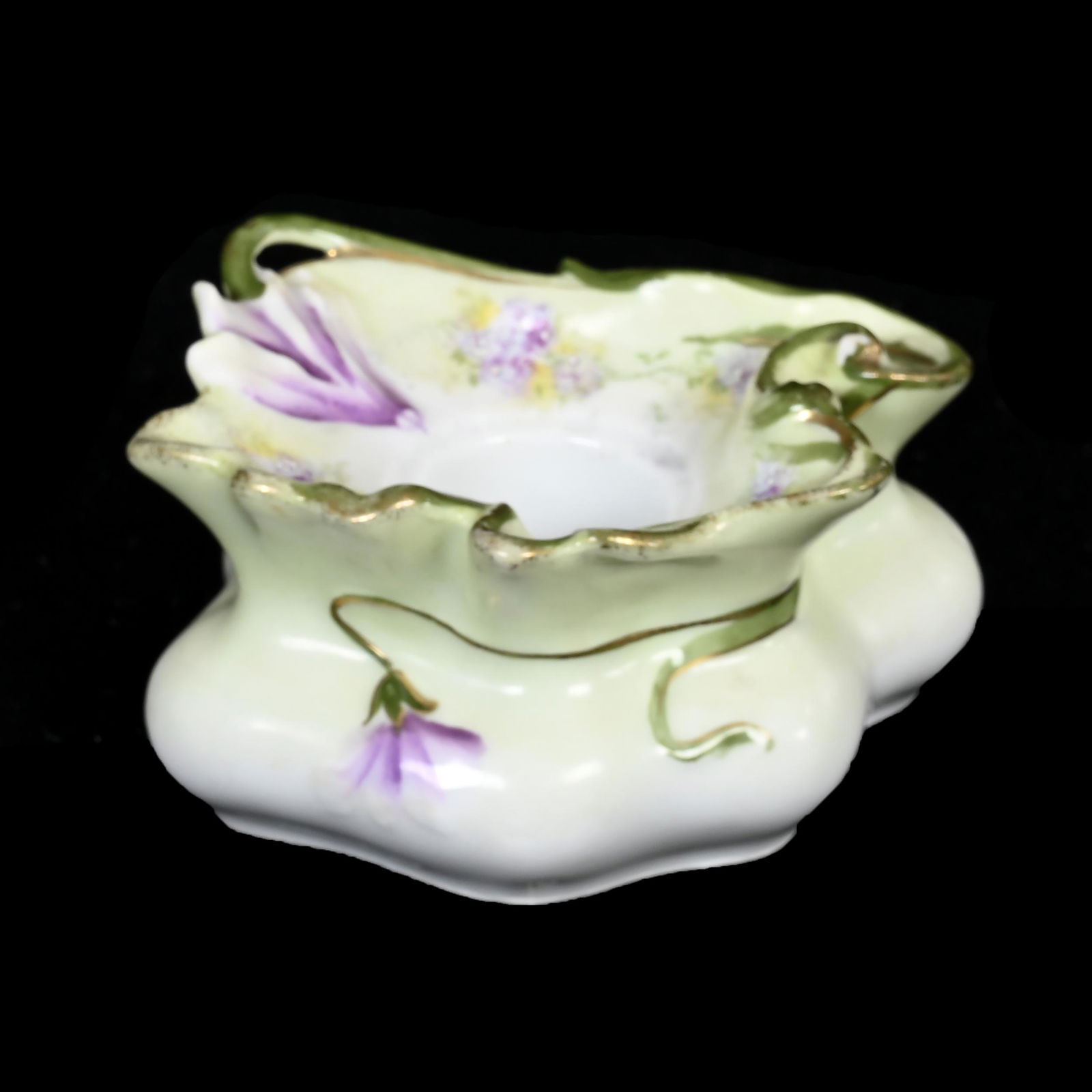 Ink Well, Unmarked Prussia, Floral Mold (1 of 3)