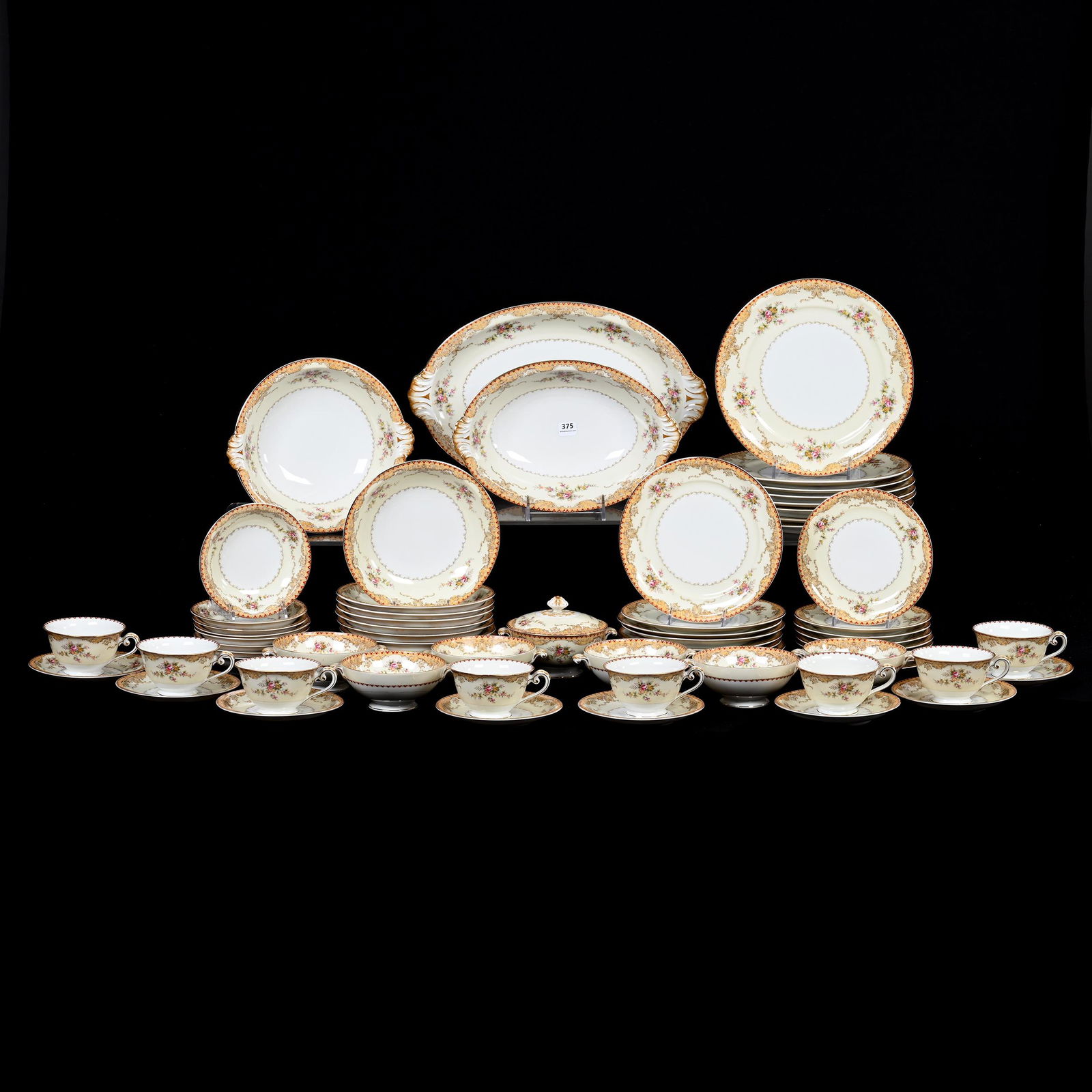 Dinnerware, Meito China "Derby" Pattern, 55+ Pieces (1 of 6)