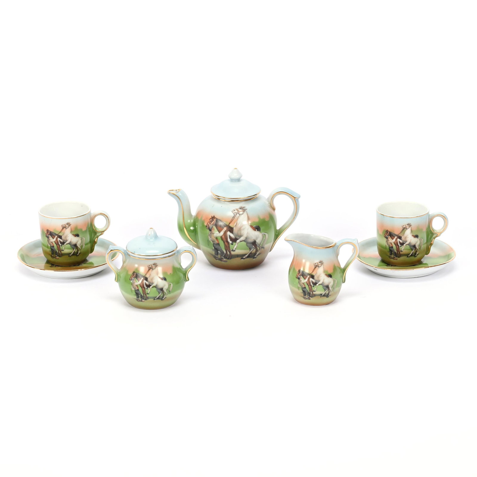 Child's Tea Set, Five Piece, Unmarked Germany (1 of 3)