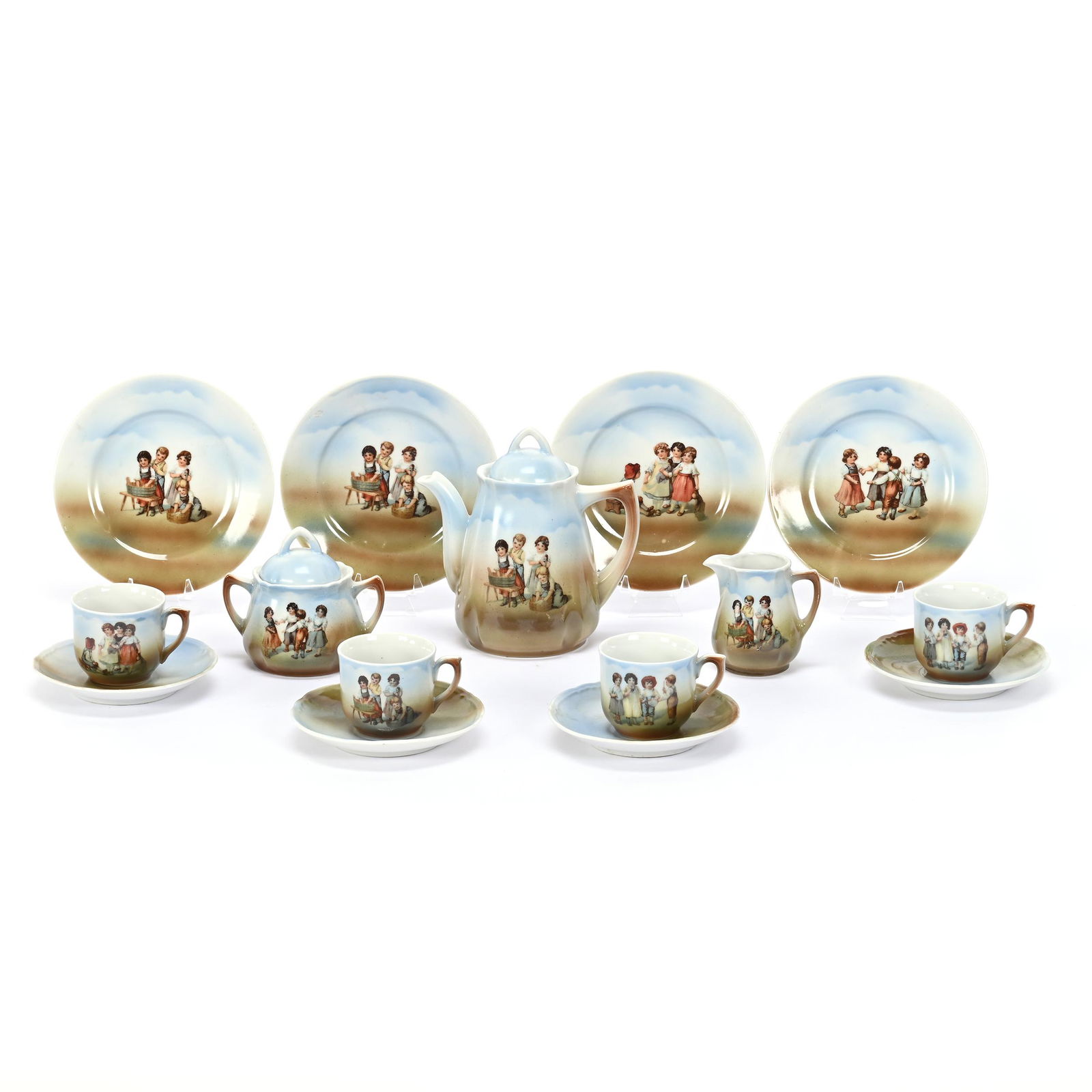 Child's Tea Set Marked Germany, Eleven Piece (1 of 3)