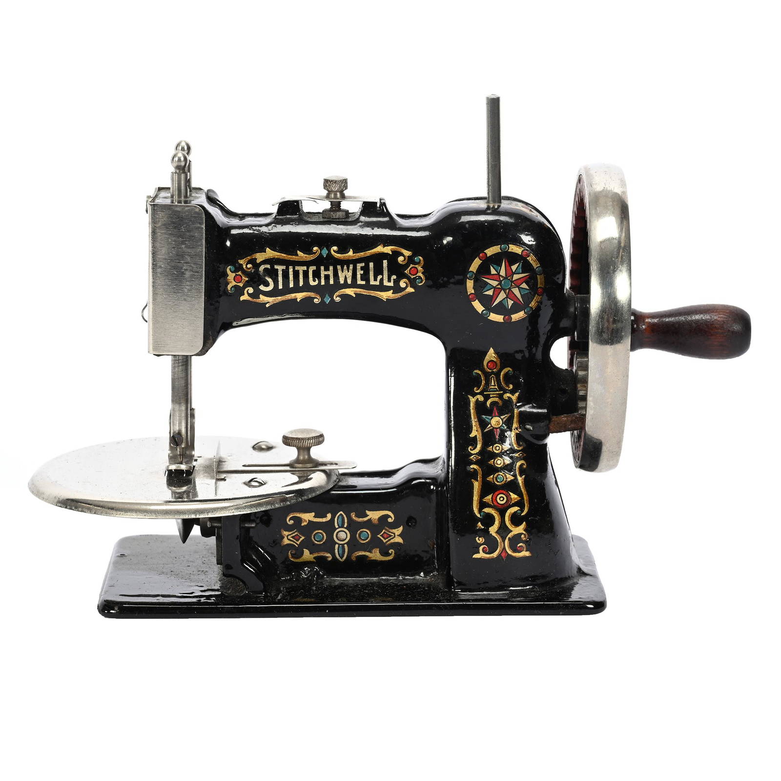 Salesman Sample/child's Sewing Machine/original Crate Auction