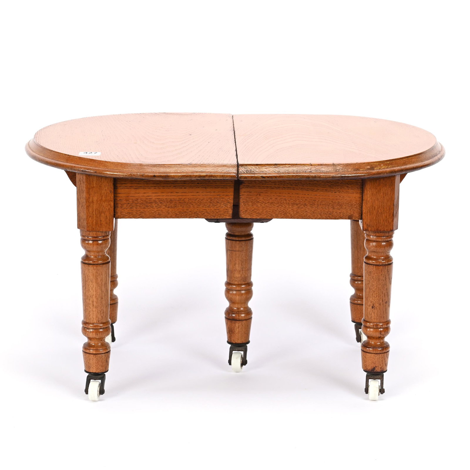 Doll Size Dining Table, Oak, Five Legs (1 of 3)