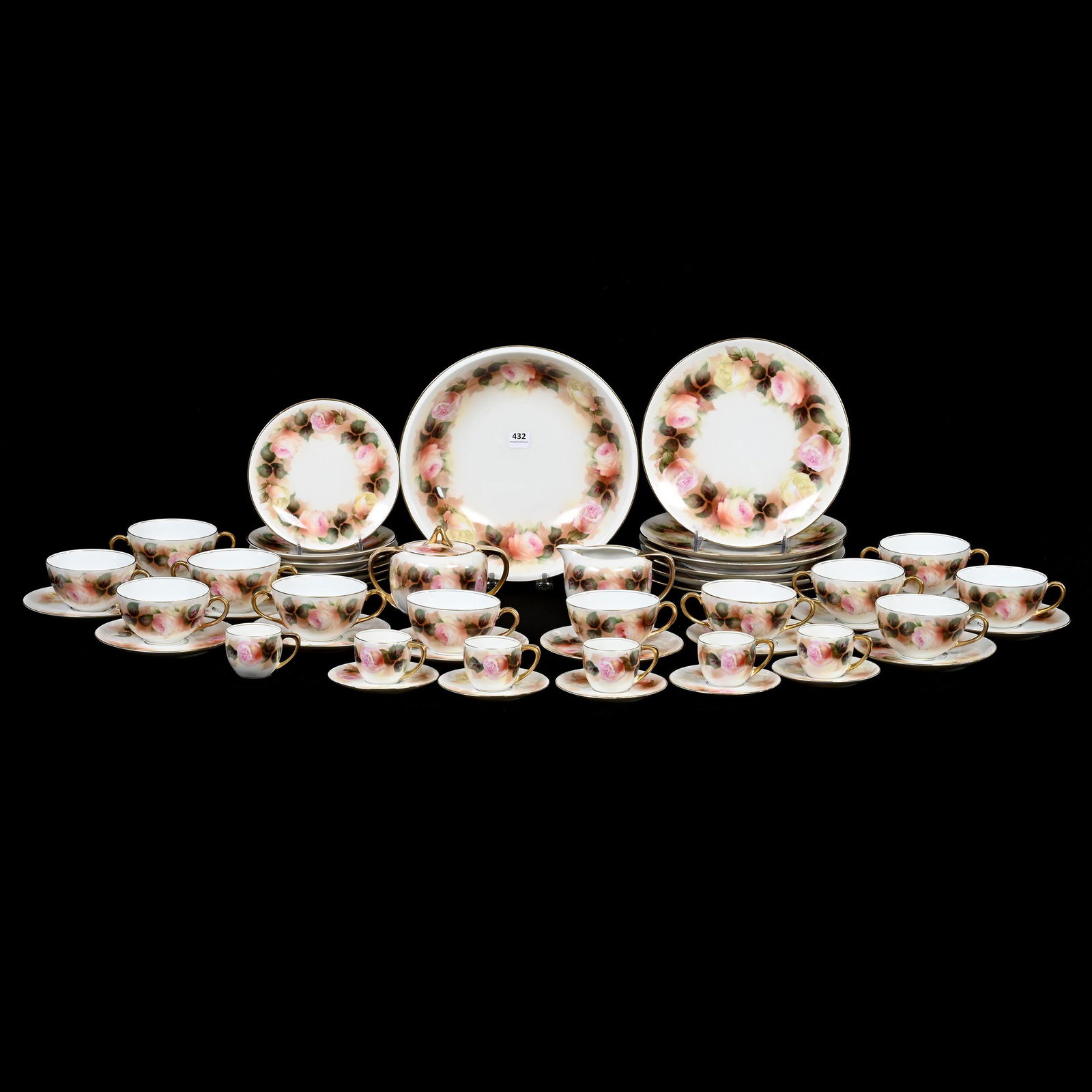 Dinnerware Set Marked R.S. Germany, 50 Pieces (1 of 6)